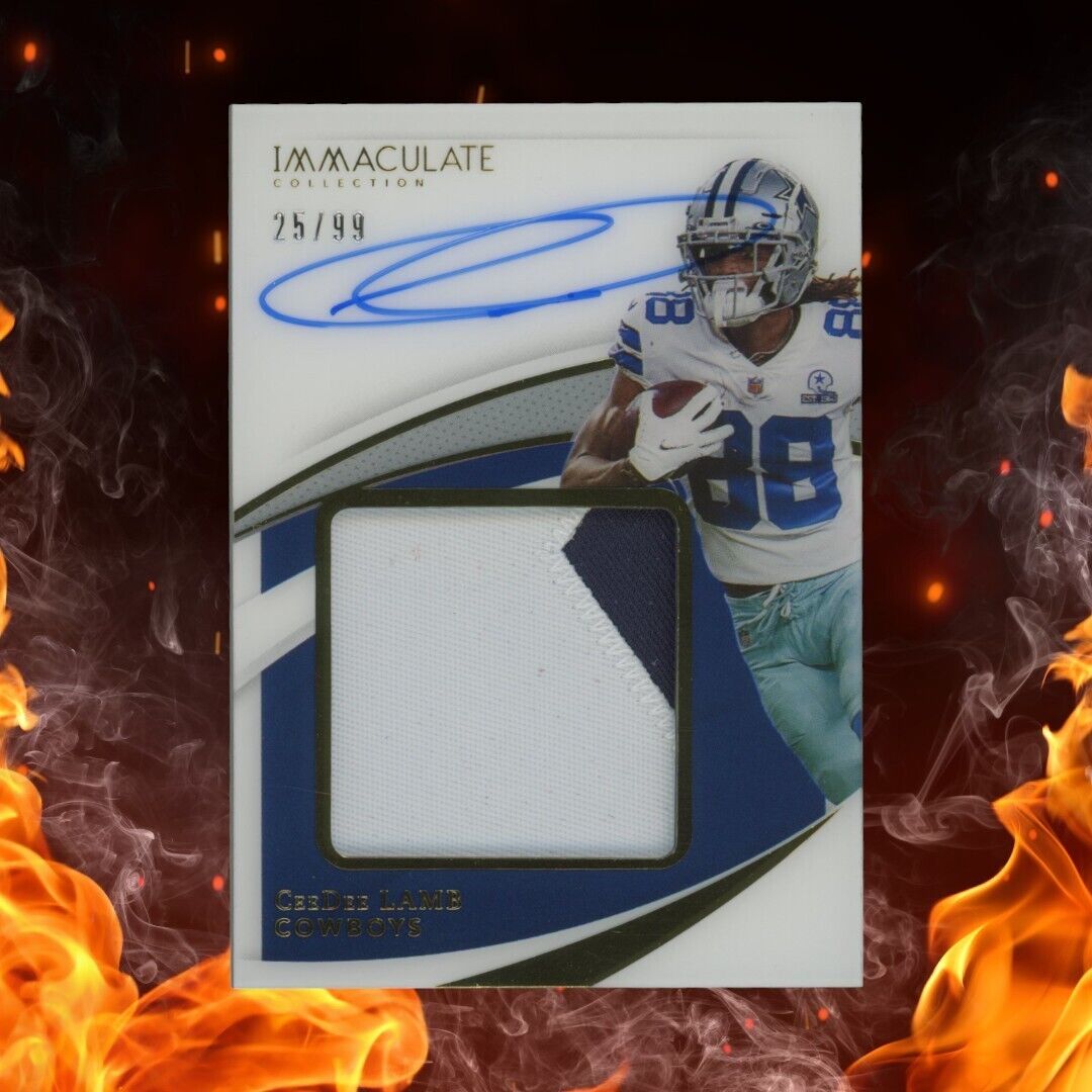 2021 Panini Immaculate CEEDEE LAMB Patch Auto /99 #PPA-CL 2 Color