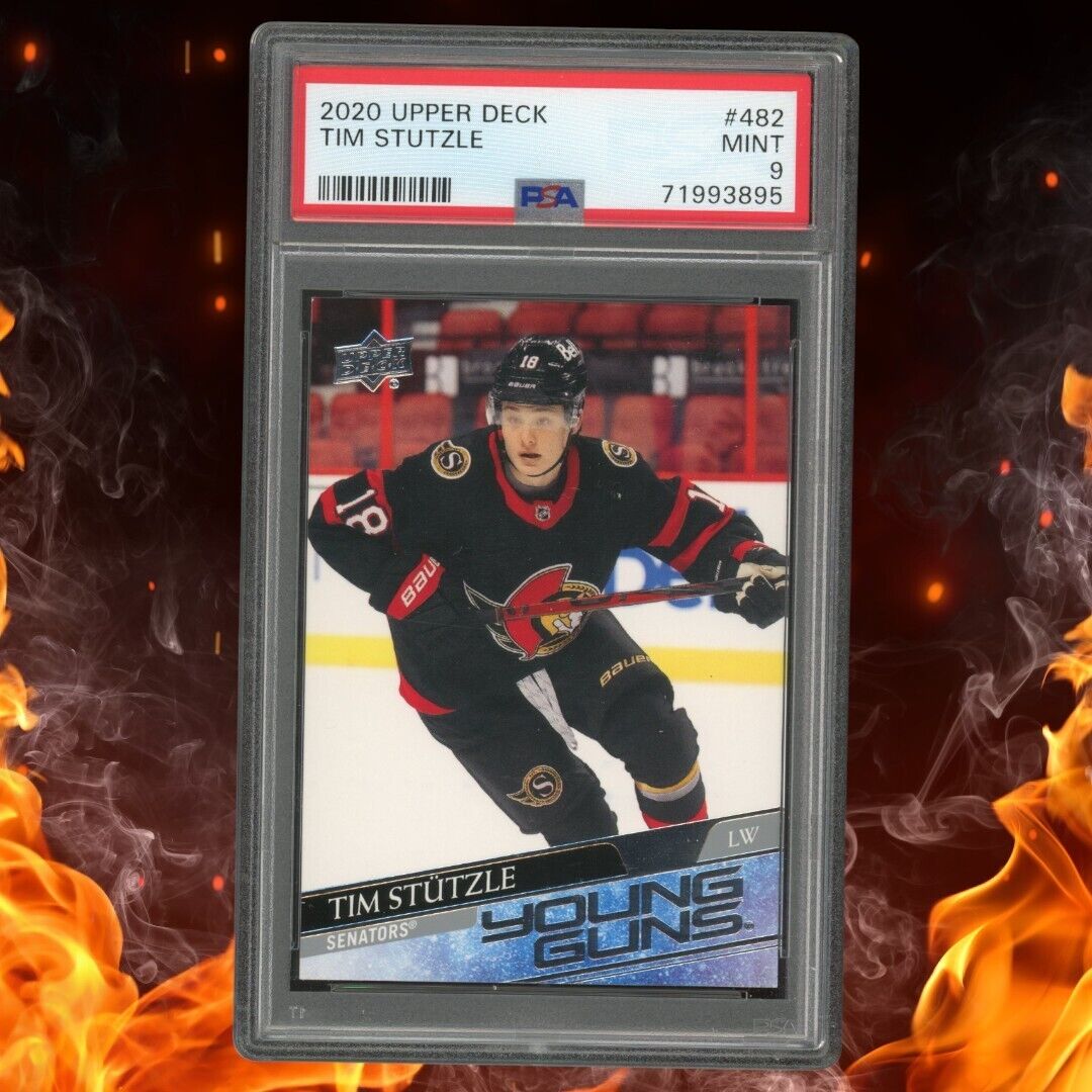2020-21 Upper Deck TIM STUTZLE Young Guns PSA 9 #482 Rookie