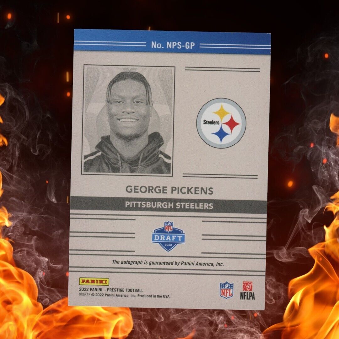 2022 Panini Prestige GEORGE PICKENS Rookie Auto Passport Signatures #NPS-GP