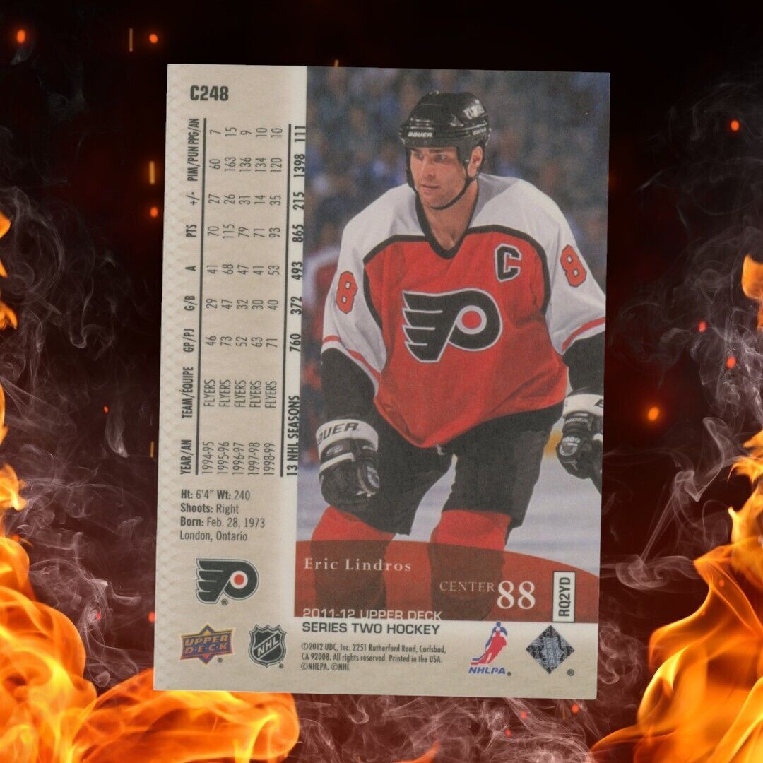 2011-12 Upper Deck ERIC LINDROS Retired Canvas #C348 SP