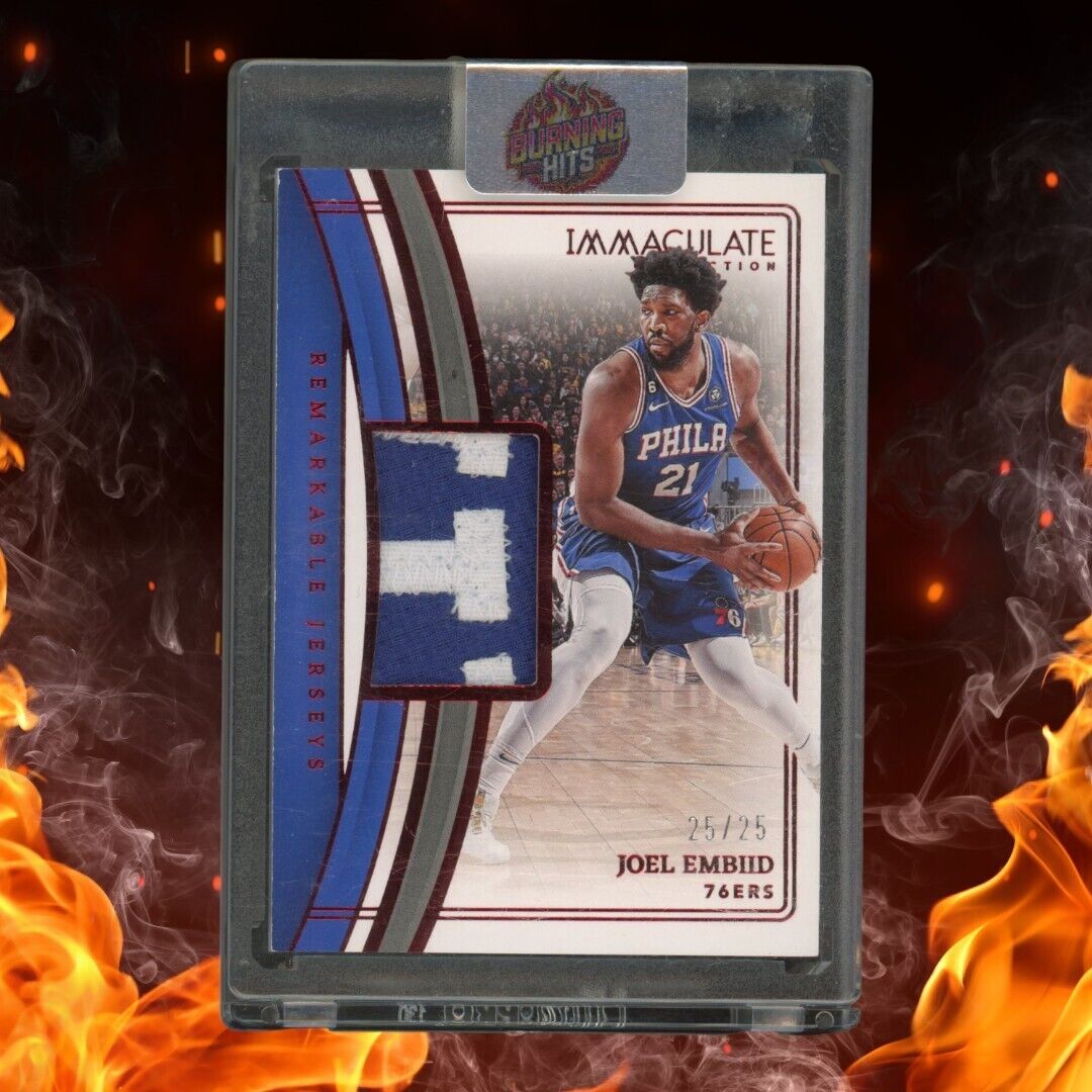 2022-23 Panini Immaculate JOEL EMBIID Remarkable Jerseys 25/25 Ruby #RJ-JP GU