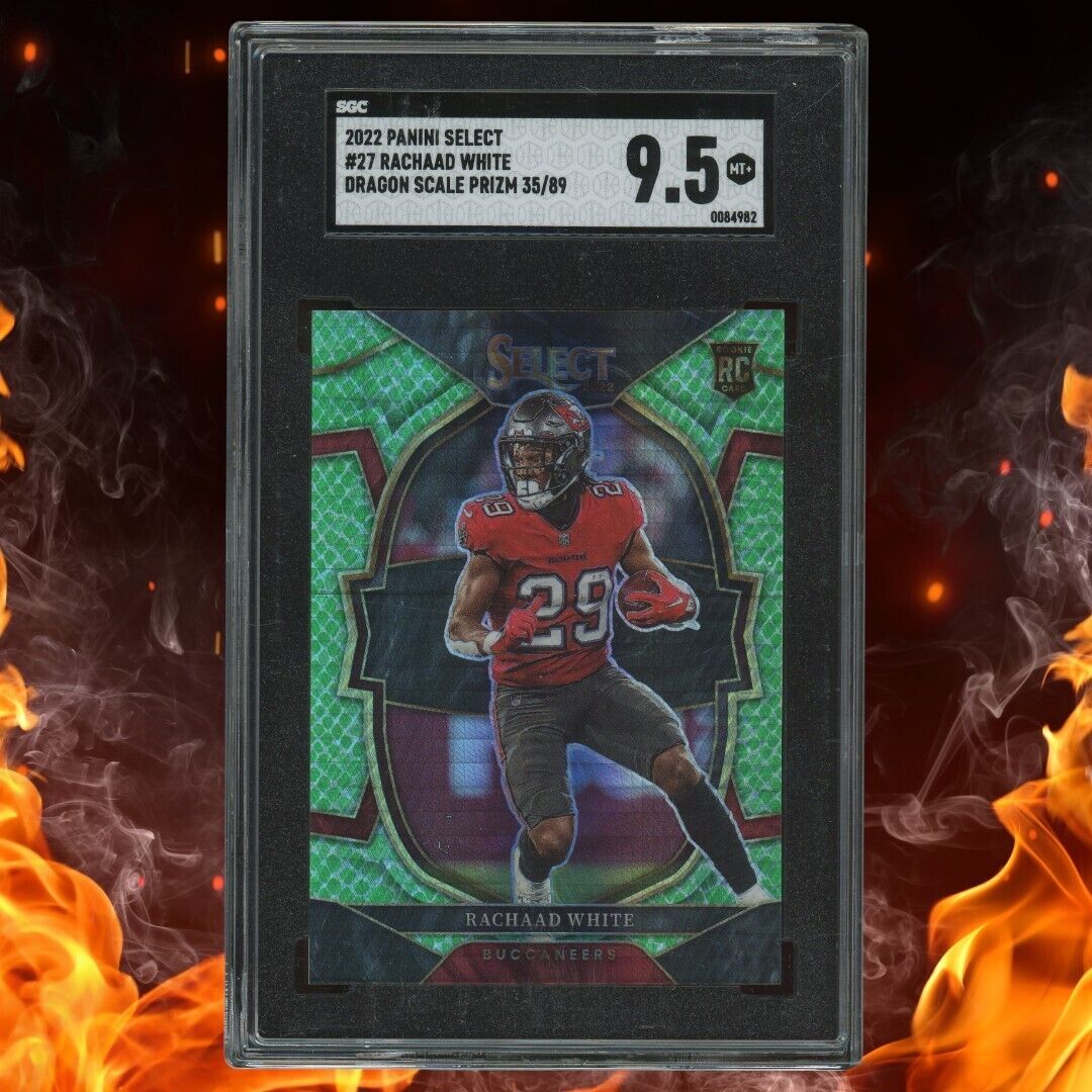 2022 Panini Select RACHAAD WHITE Rookie /89 Dragon Scale Prizm SGC 9.5 #27
