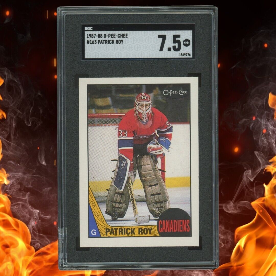 1987-88 O-Pee-Chee PATRICK ROY SGC 7.5 #163 NM+