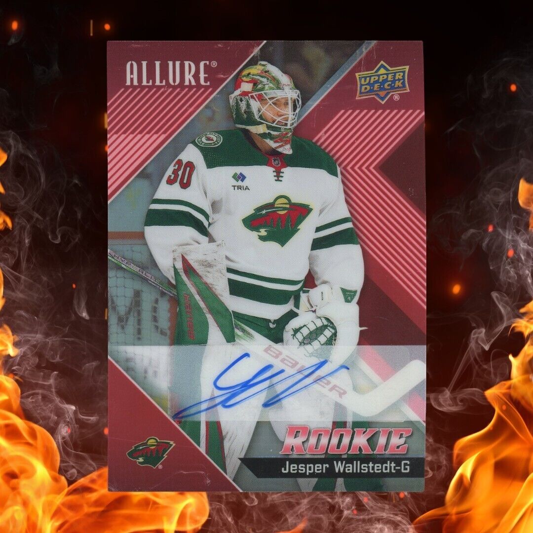 2024-25 Upper Deck Allure JESPER WALLSTEDT Rookie Auto Red Rainbow #111