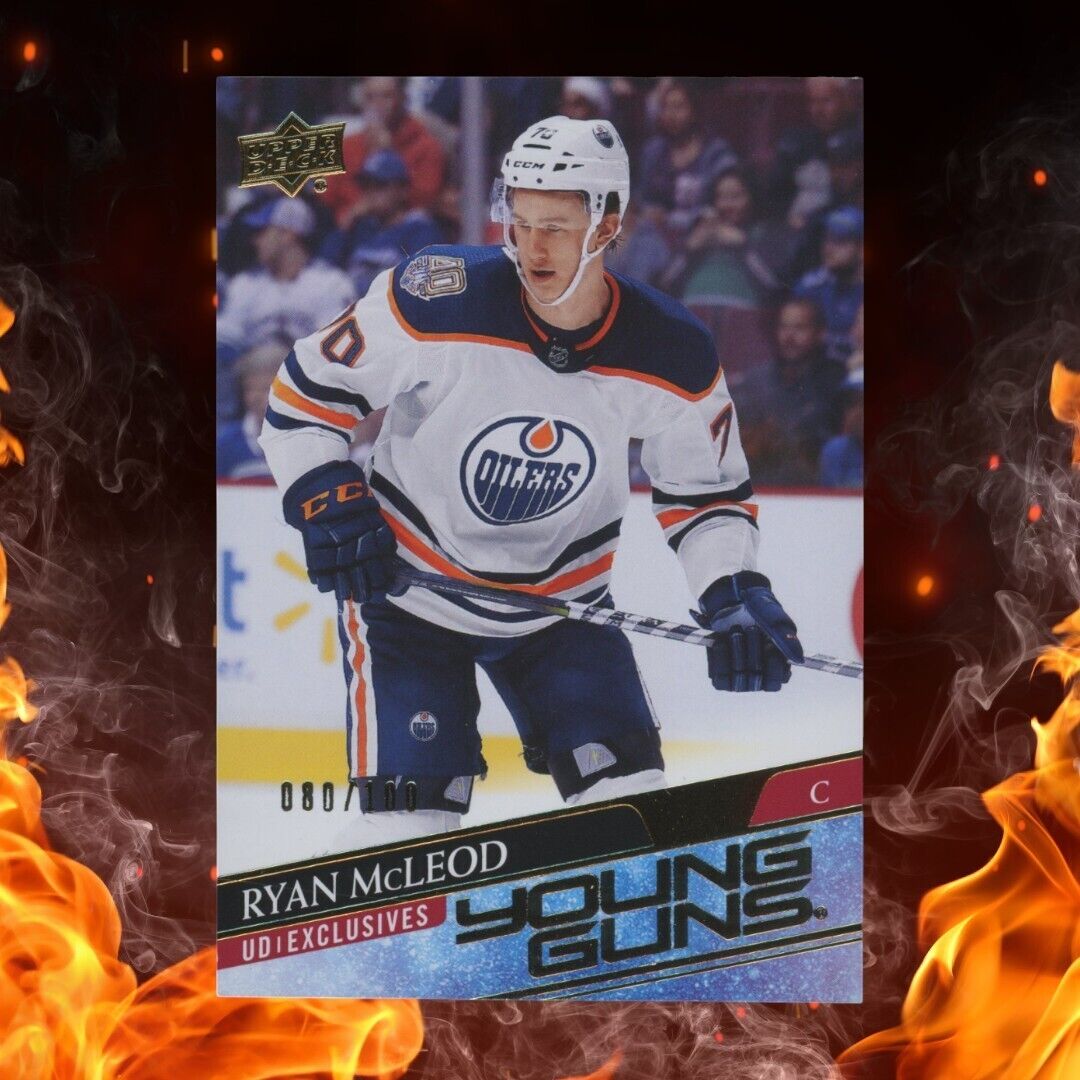 2020-21 Upper Deck RYAN MCLEOD Young Guns /100 UD Exclusives #231 Rookie