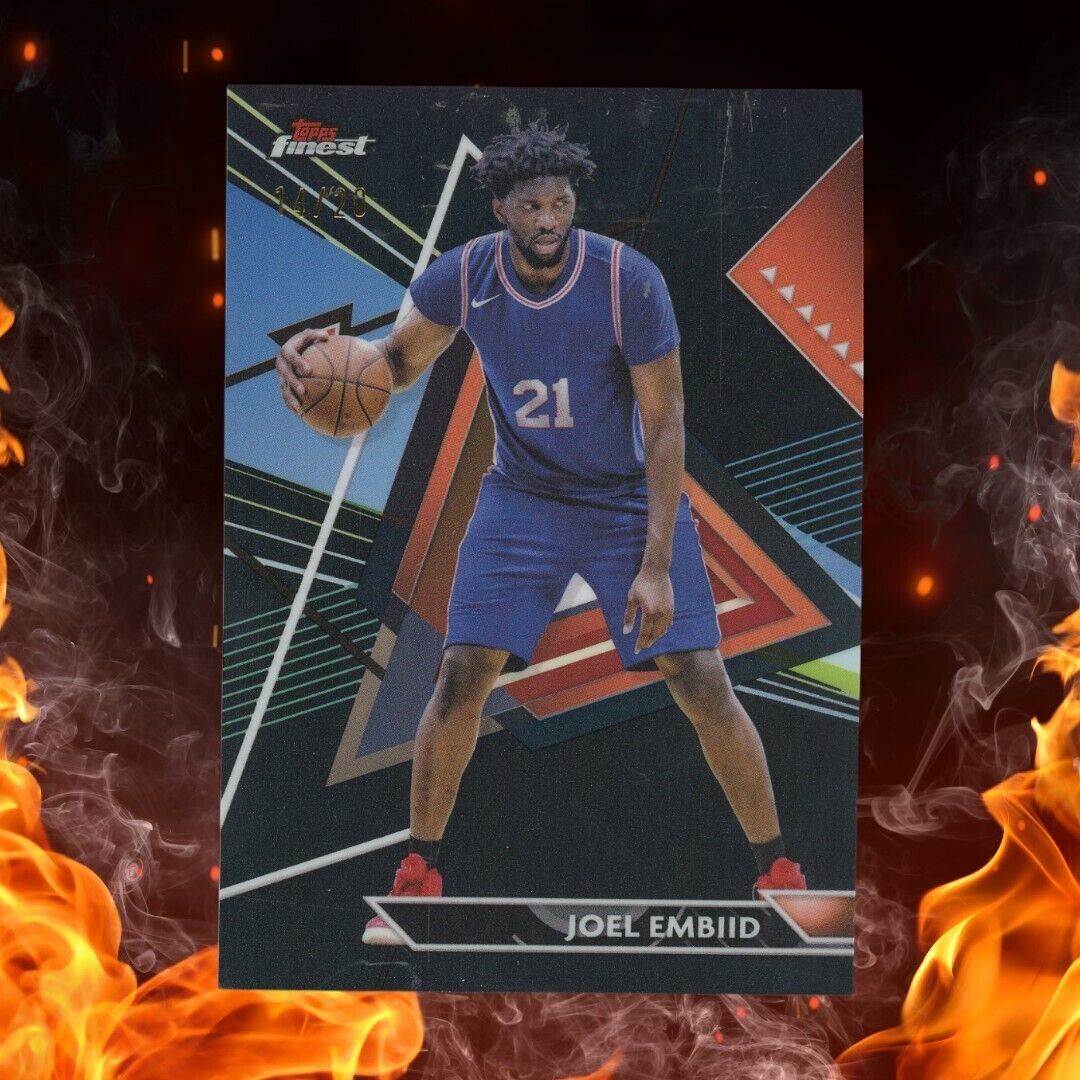 2023-24 Topps Finest Basketball JOEL EMBIID /20 Black Refractor #150 Uncommon