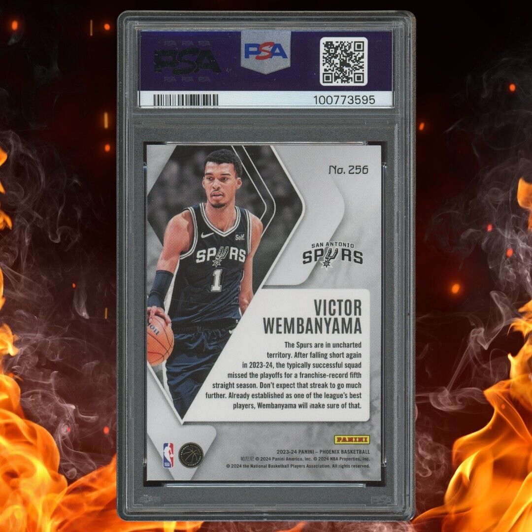 2023-24 Panini Phoenix VICTOR WEMBANYAMA Rookie PSA 9 #256