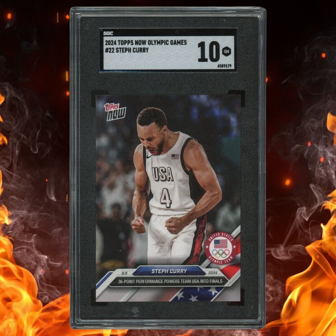 2024 Topps Now Olympic Games STEPH CURRY SGC 10 #22