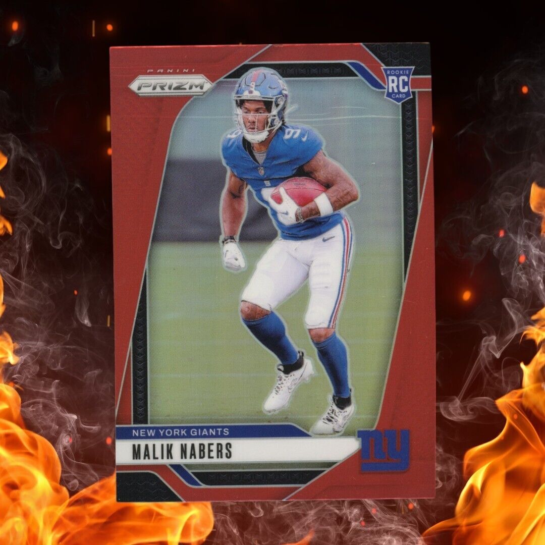 2024 Panini Prizm MALIK NABERS Rookie Retail Red Prizm #370 SSP Case Hit