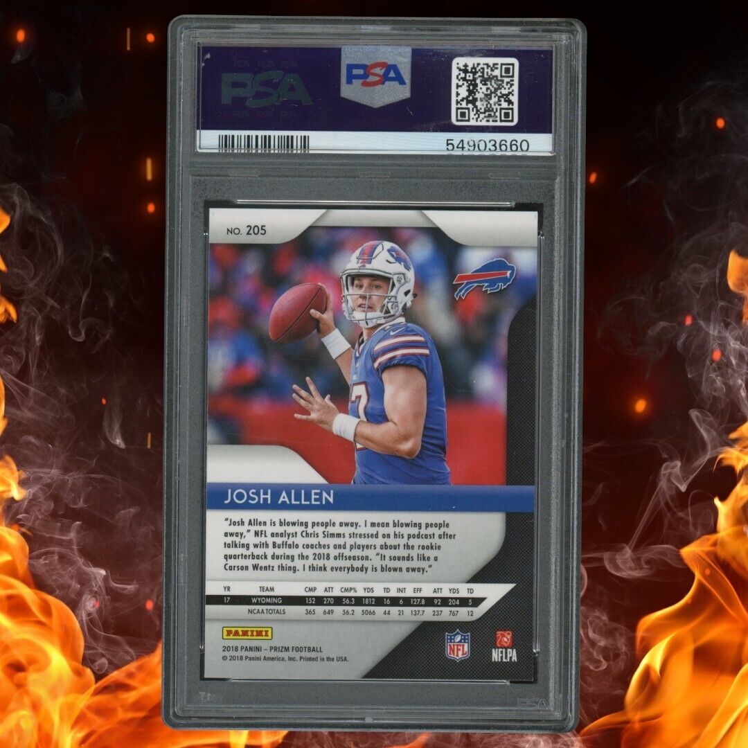 2018 Panini Prizm JOSH ALLEN Rookie PSA 9 #205