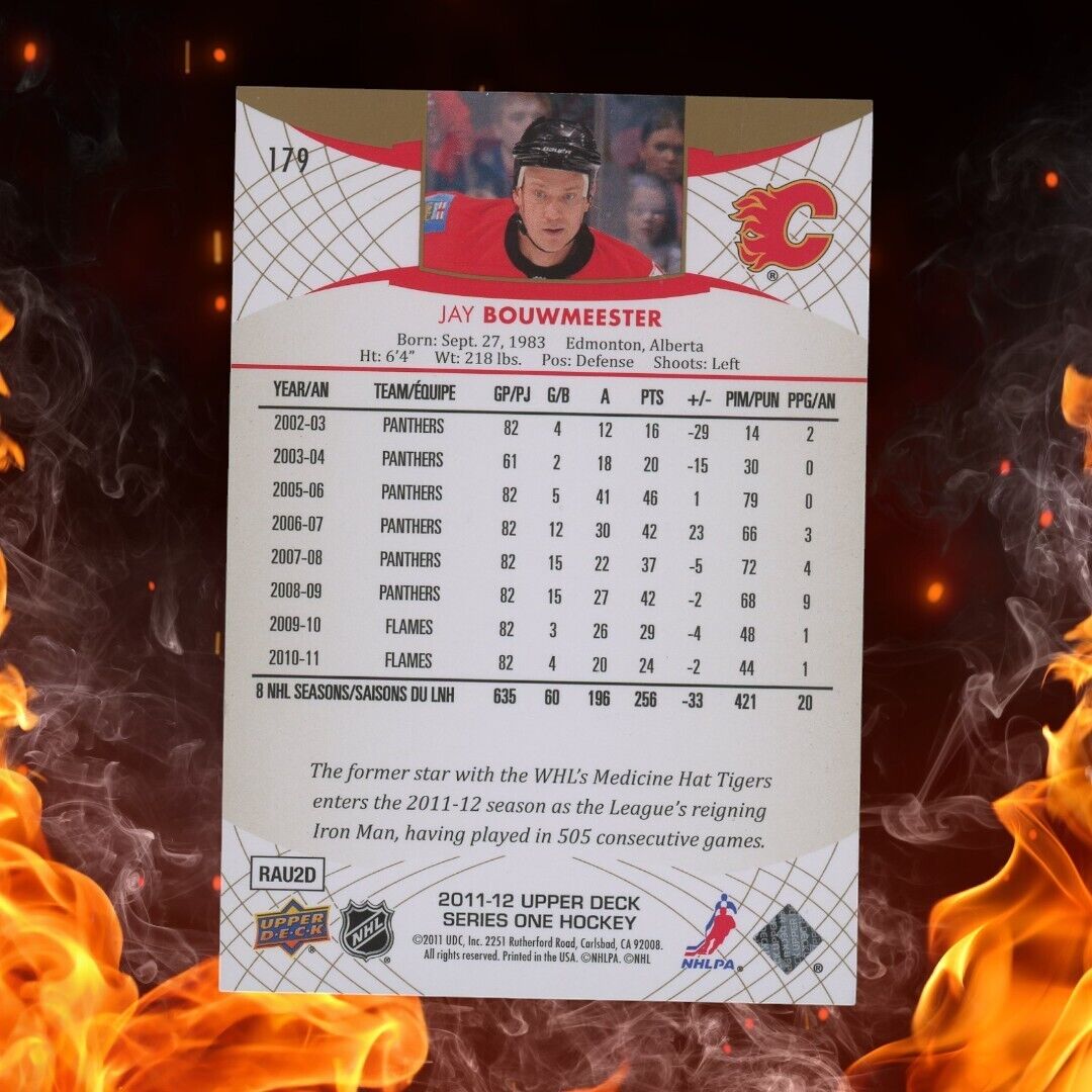 2011-12 Upper Deck JAY BOUWMEESTER UD Exclusives 10/10 #179 Bookend