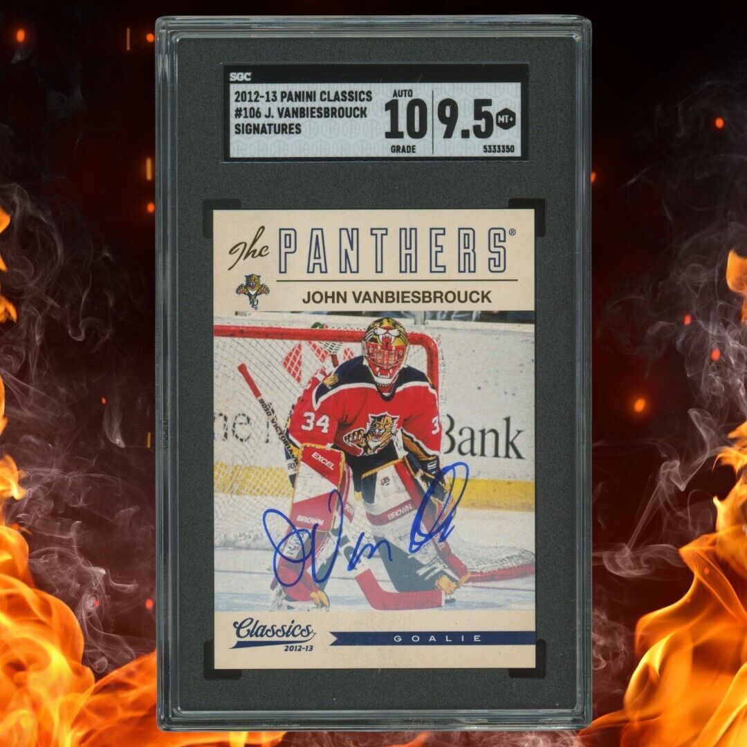 2012-13 Panini Classics JOHN VANBIESBROUCK Signatures Auto SC 9.5 #106