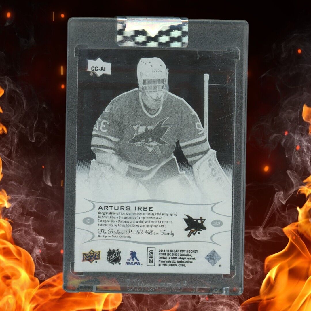 2018-19 Upper Deck Clear Cut ARTURS IRBE Auto #CC-AI