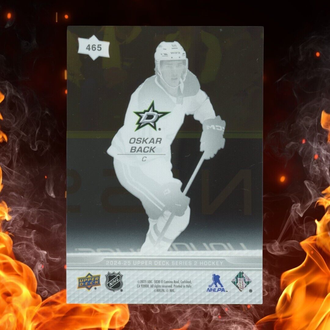 2024-25 Upper Deck OSKAR BACK Clear Cut Young Guns #465 SSP Case Hit