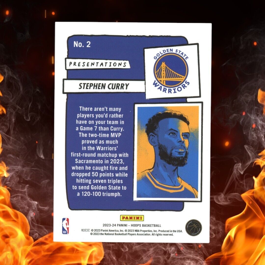 2023-24 Panini Hoops STEPHEN CURRY Presentations #2 SSP Case Hit