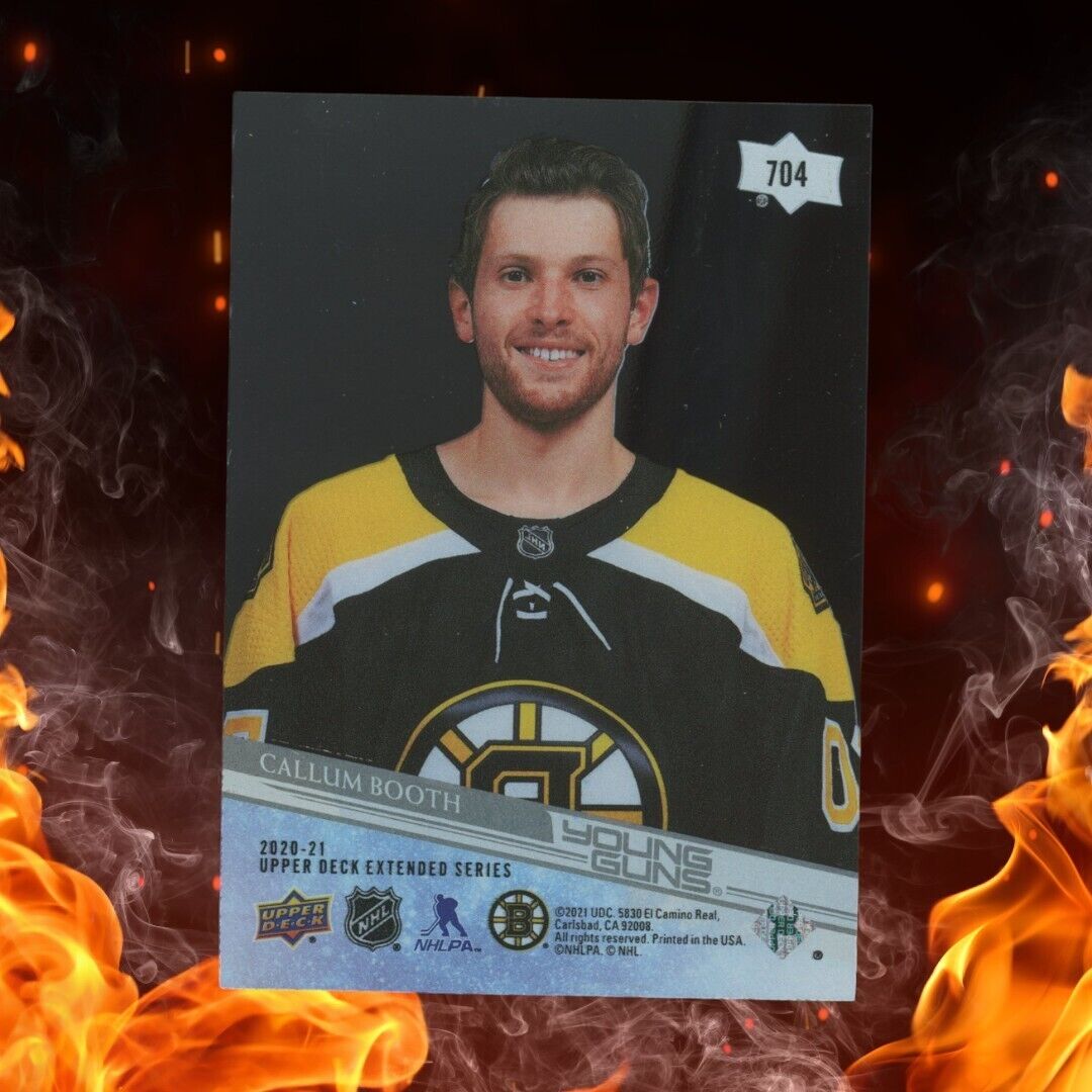 2020-21 Upper Deck CALLUM BOOTH Young Guns UD Exclusives Clear Cut #704 SSP