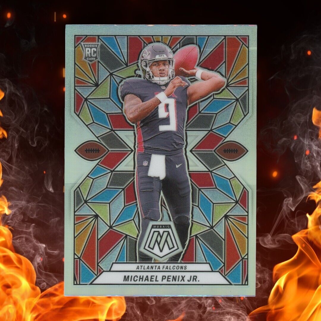 2024 Panini Mosaic MICHAEL PENIX JR. Rookie Stained Glass #SG-24 SSP Case Hit