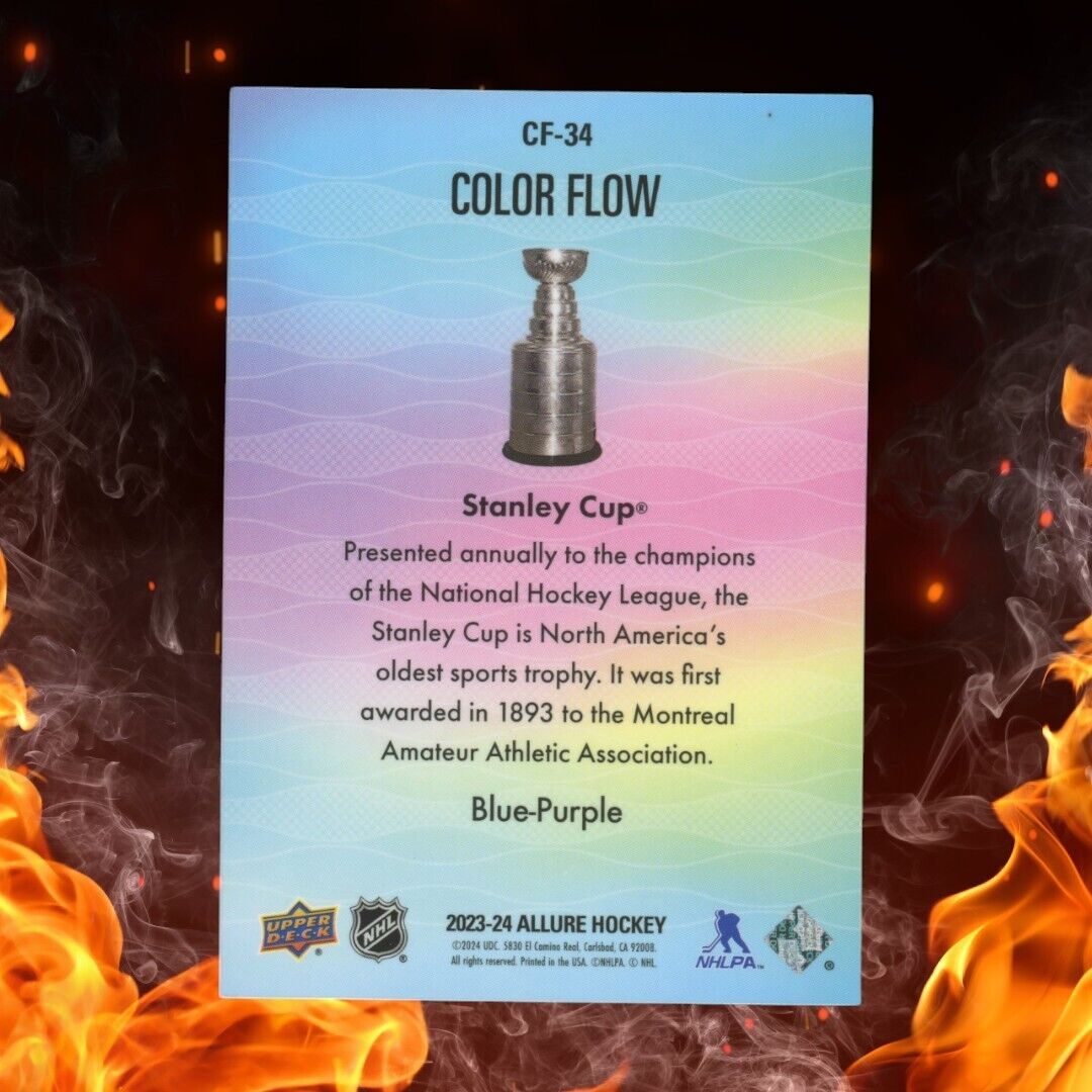 2023-24 Upper Deck Allure STANLEY CUP Color Flow Blue - Purple #CF-34 SSP