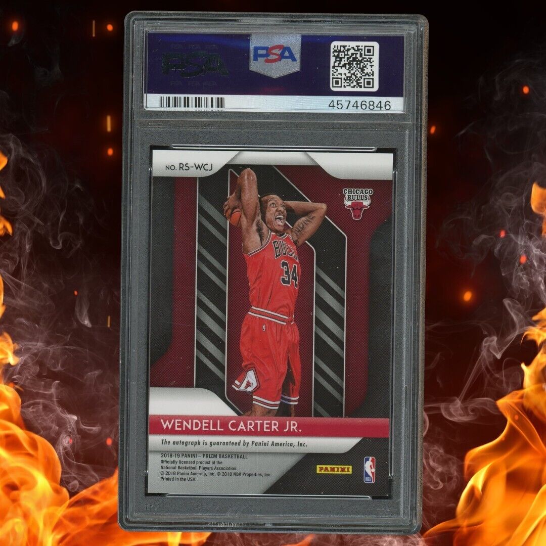 2018-19 Panini Prizm WENDELL CARTER JR. Rookie Signatures Auto PSA 10 #RSWCJ