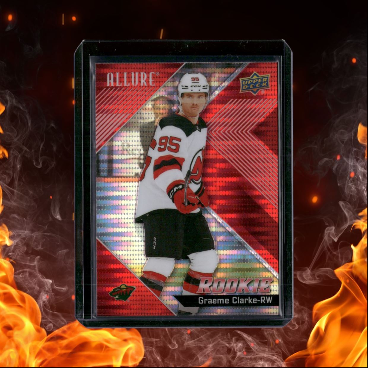 2024-25 Upper Deck Allure Graeme Clarke Red Rainbow SP Rookie #114
