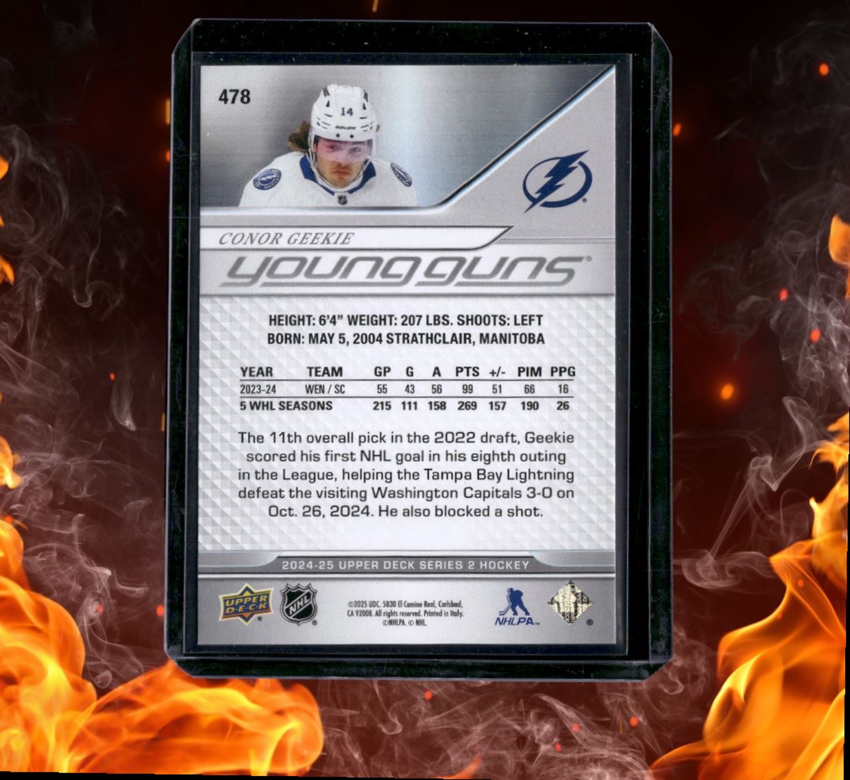 2024-25 Upper Deck Conor Geekie Young Guns (C) Rookie #478