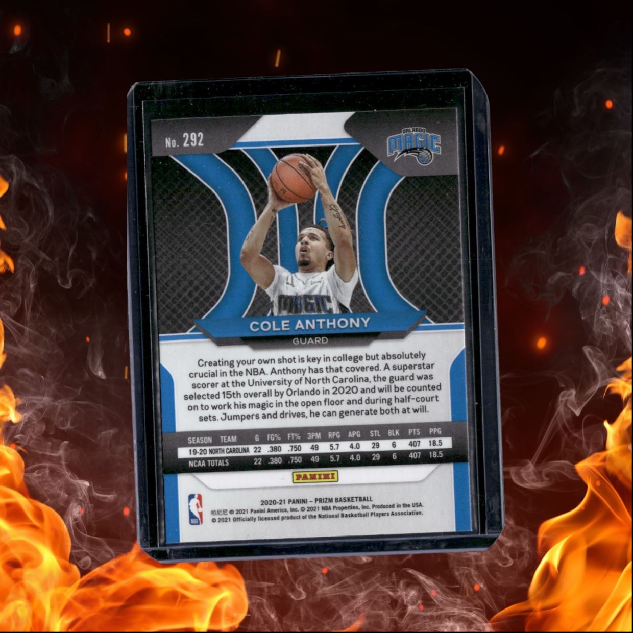 2020-21 Panini Prizm Cole Anthony (B) Rookie #292