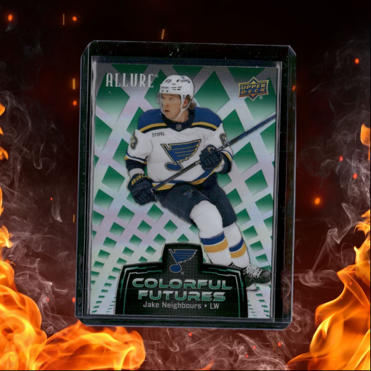2024-25 Upper Deck Allure Jake Neighbours Color Flow Green #CF-3