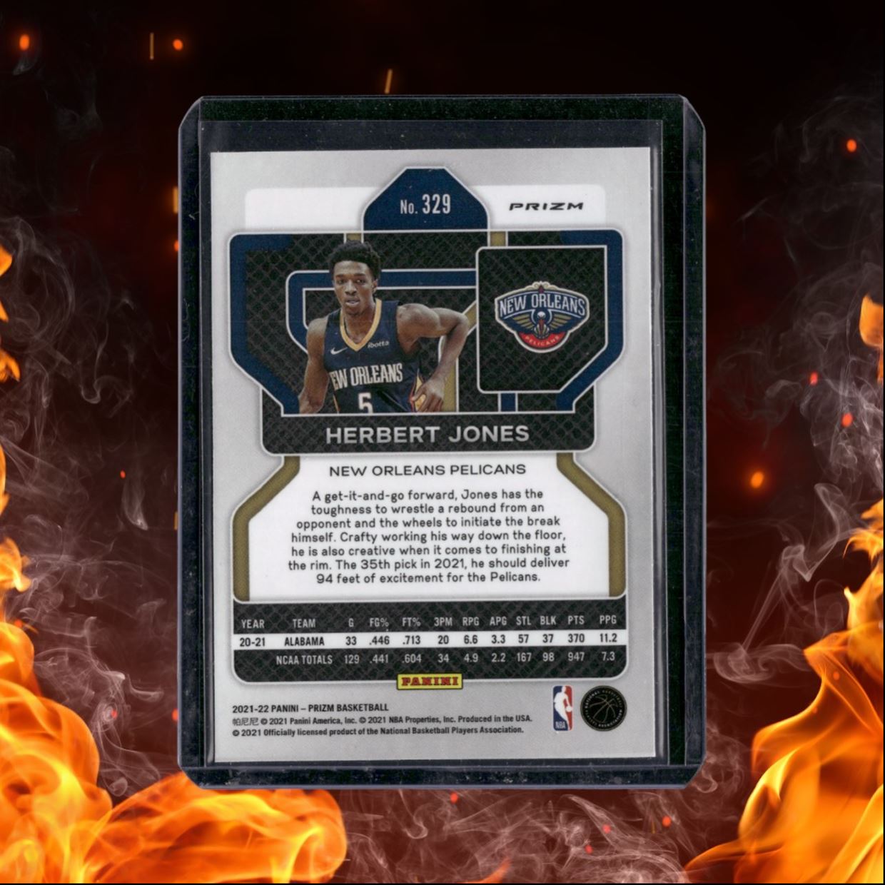 2021-22 Panini Prizm Herbert Jones Silver Prizm Rookie #329