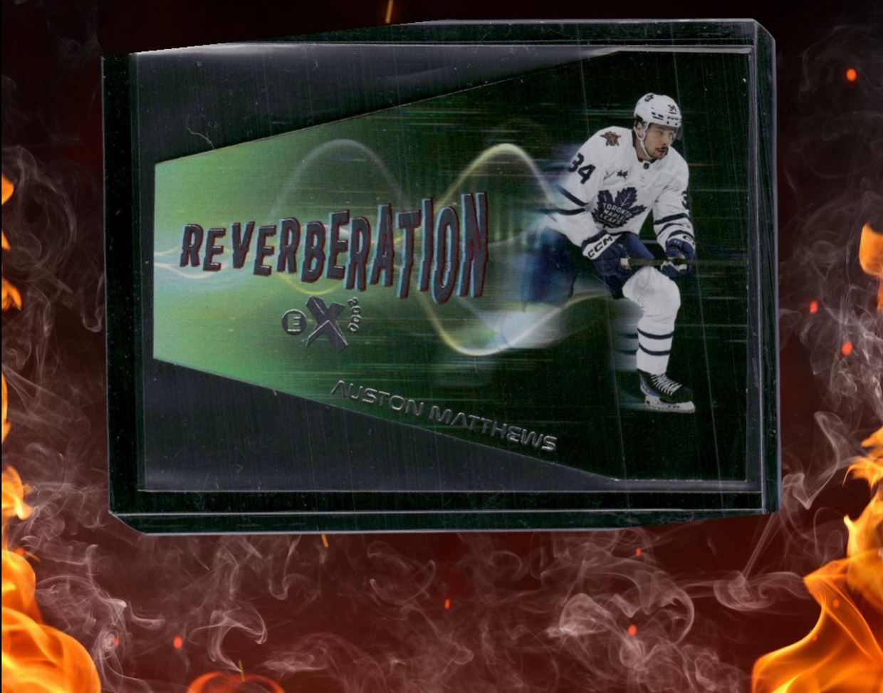2023-24 SkyBox EX 2000 Auston Matthews Reverberation Die-Cut SP #RVB-5