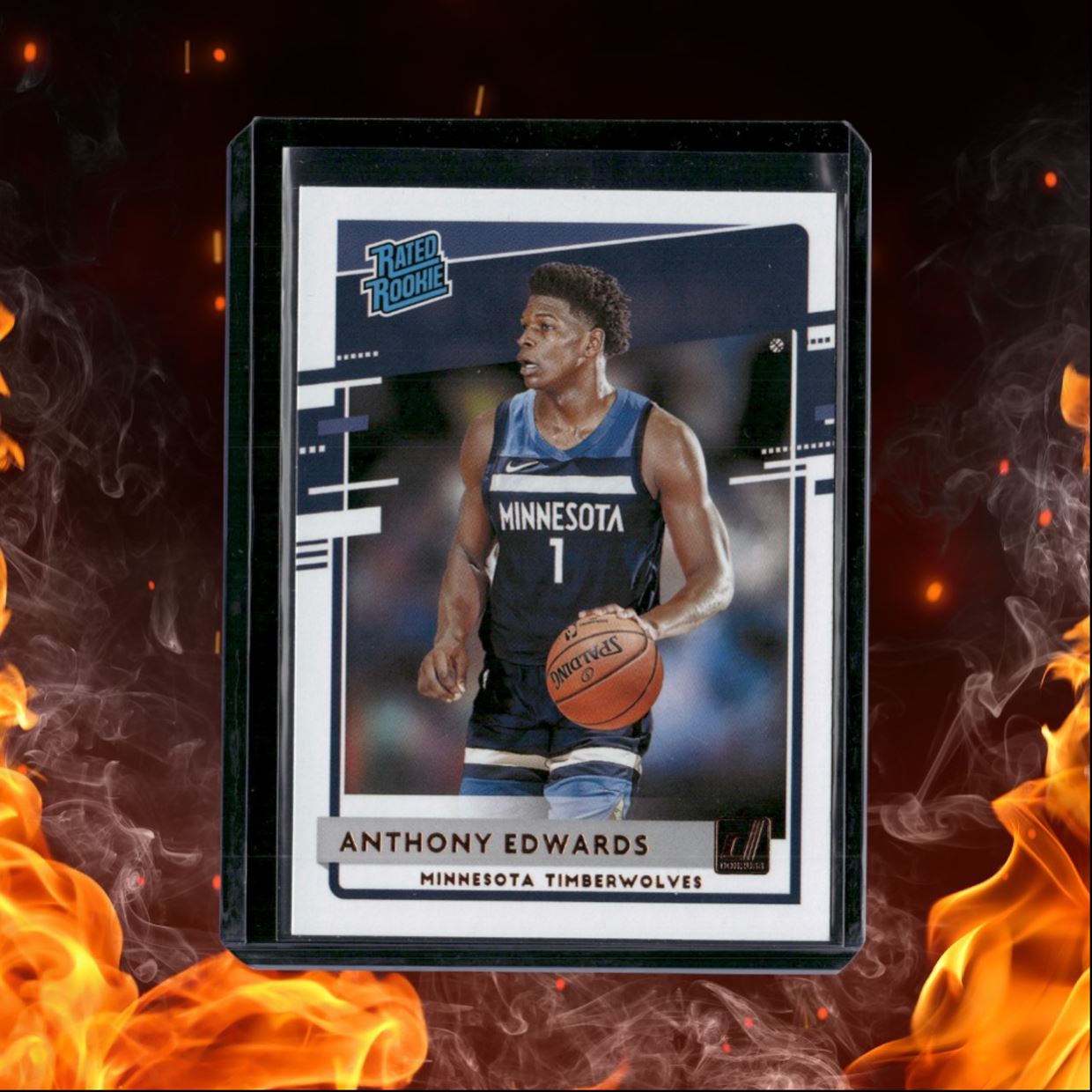 2020-21 Panini Donruss Anthony Edwards Rated (B) Rookie #201
