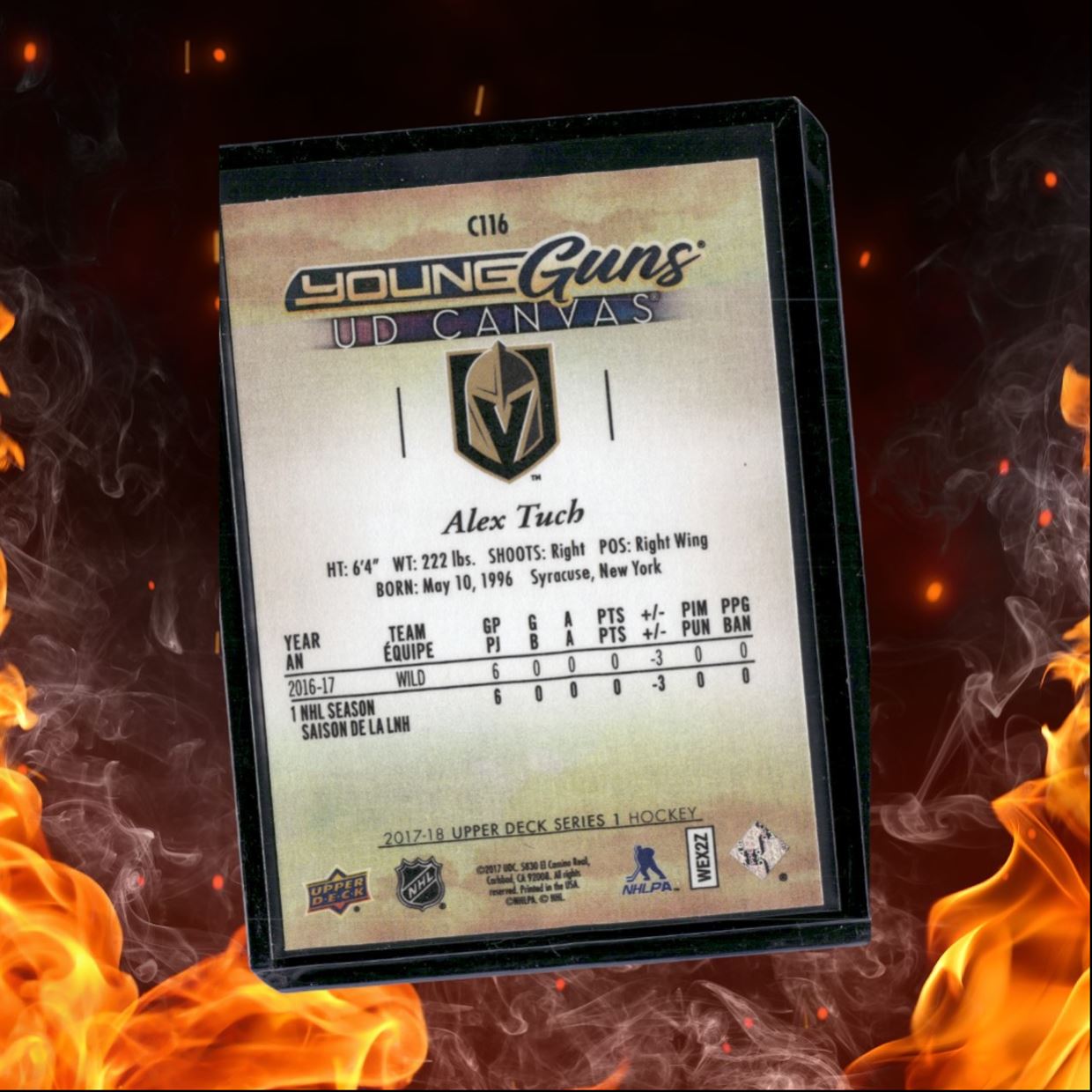 2017-18 Upper Deck Alex Tuch UD Canvas Young Guns Rookie #C116