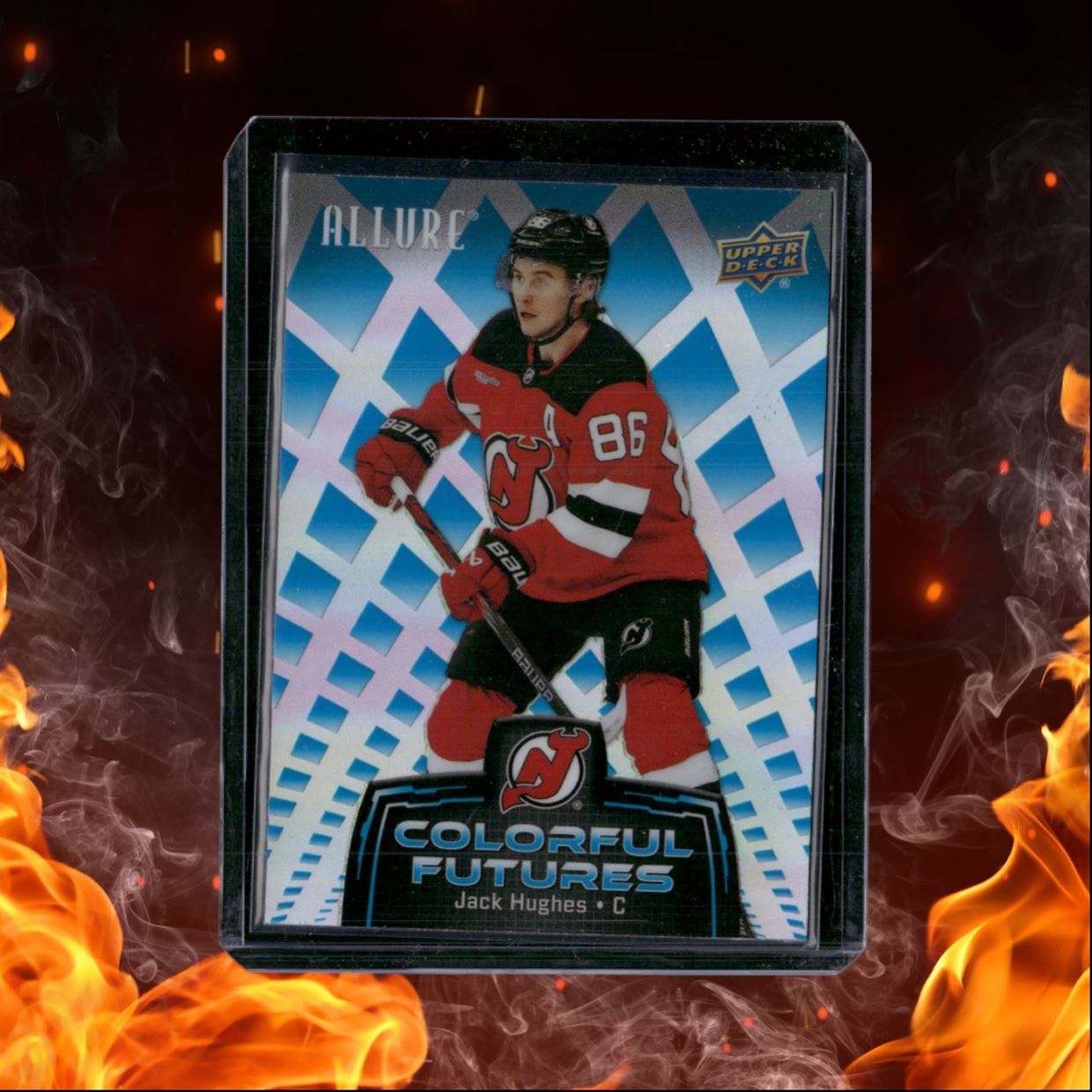 2024-25 Upper Deck Allure Jack Hughes Colorful Futures Blue #CF-15