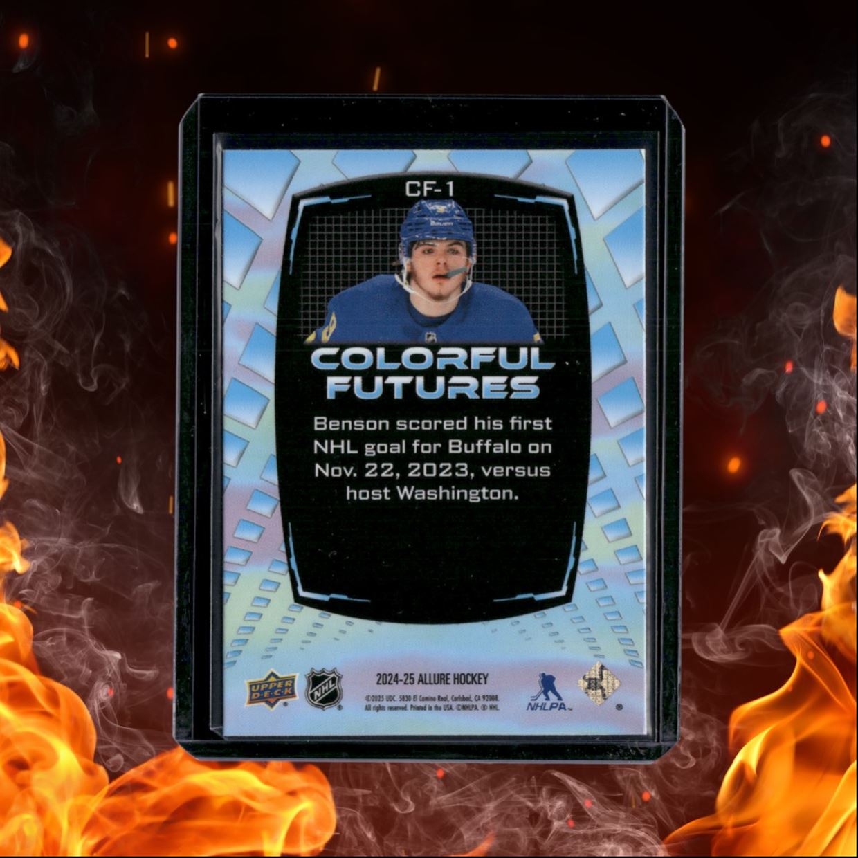 2024-25 Upper Deck Allure Zach Benson Colorful Futures Red #CF-1