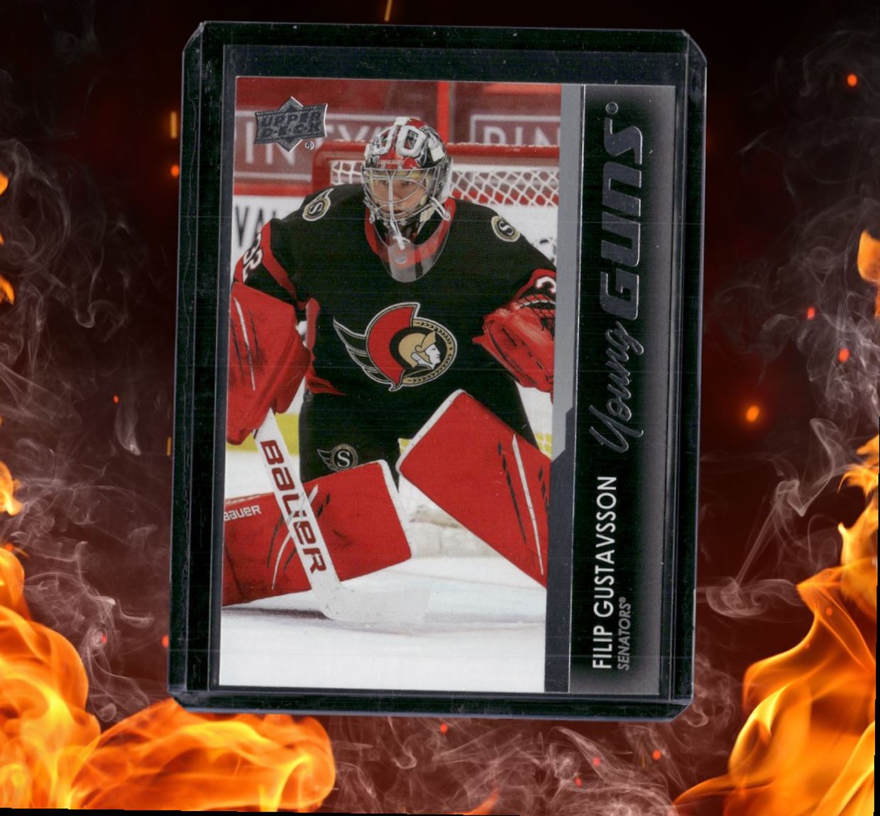 2021-22 Upper Deck Filip Gustavsson Young Guns (A) Rookie #225