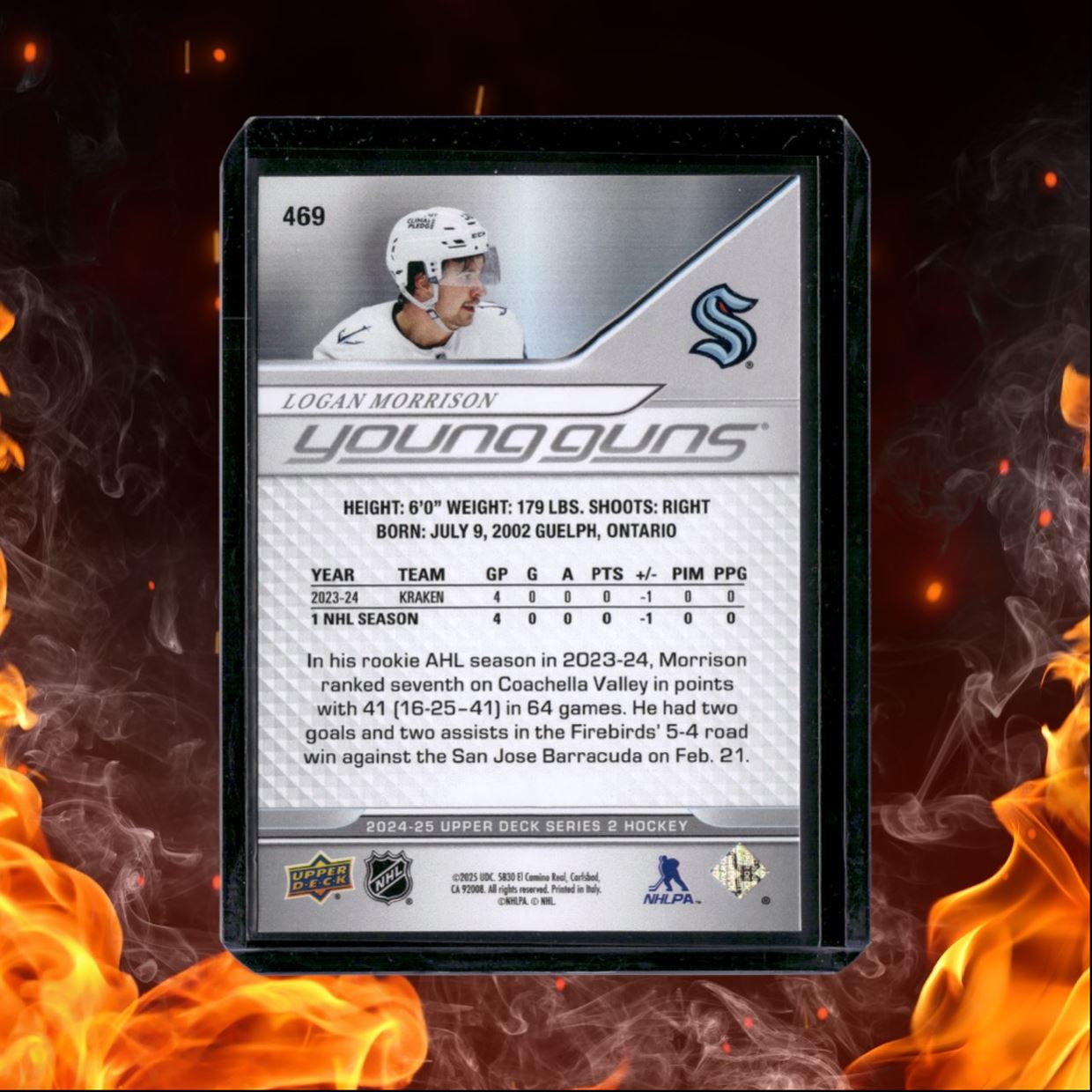 2024-25 Upper Deck Logan Morrison Young Guns (F) Rookie #469