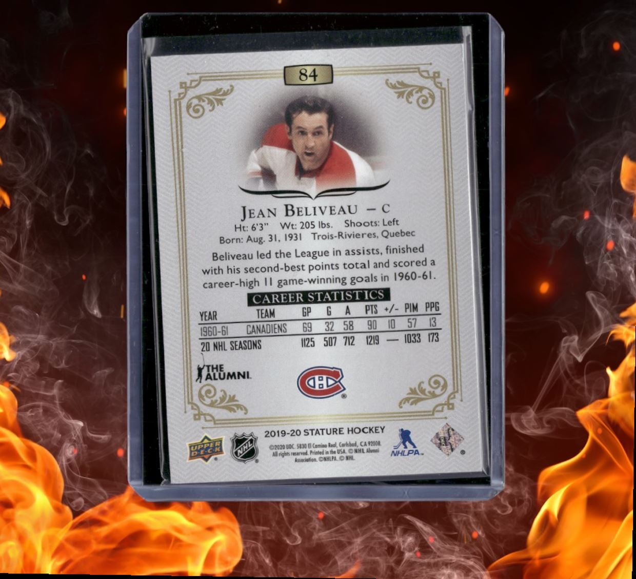 2019-20 Upper Deck Stature Jean Beliveau Green 142/149 #84