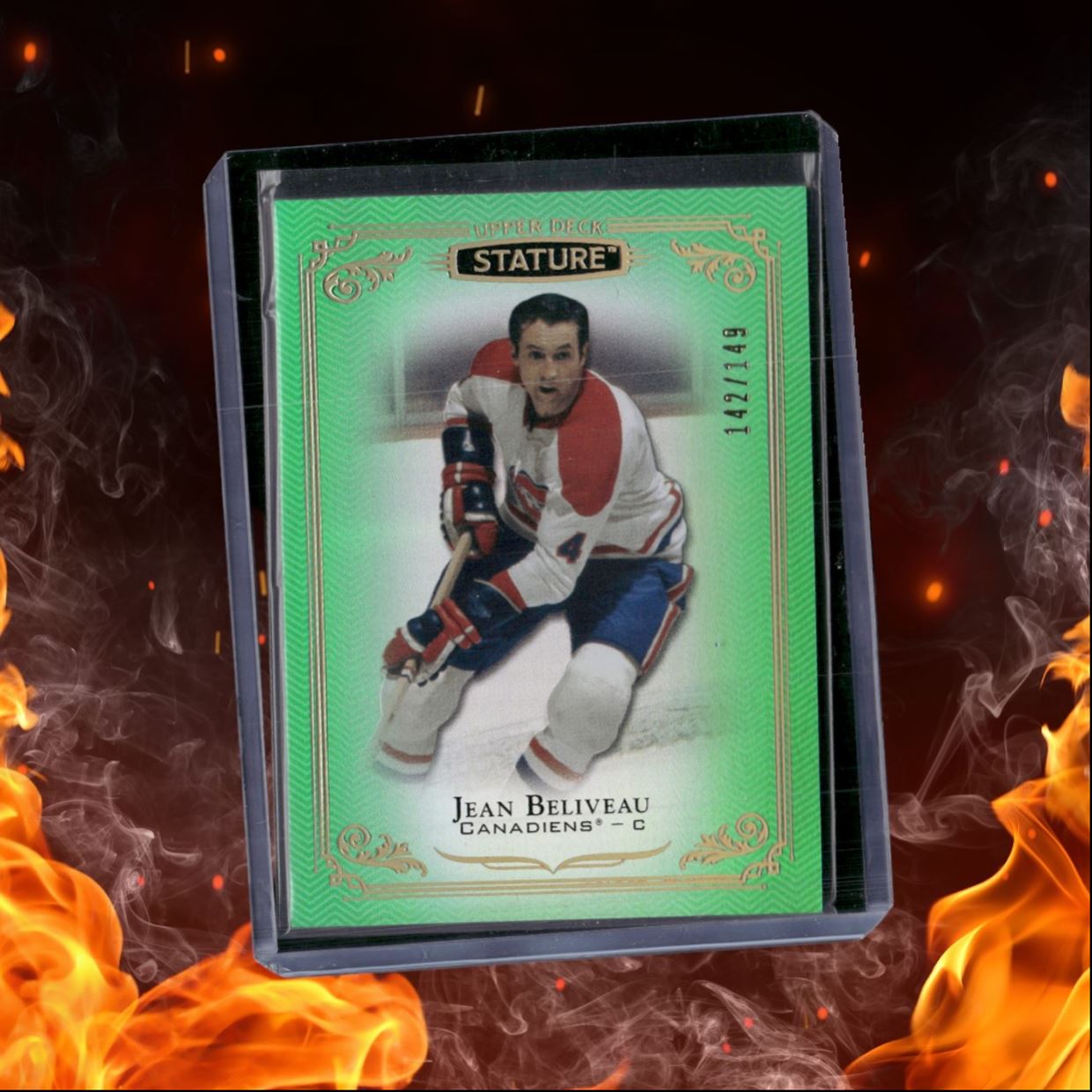 2019-20 Upper Deck Stature Jean Beliveau Green 142/149 #84