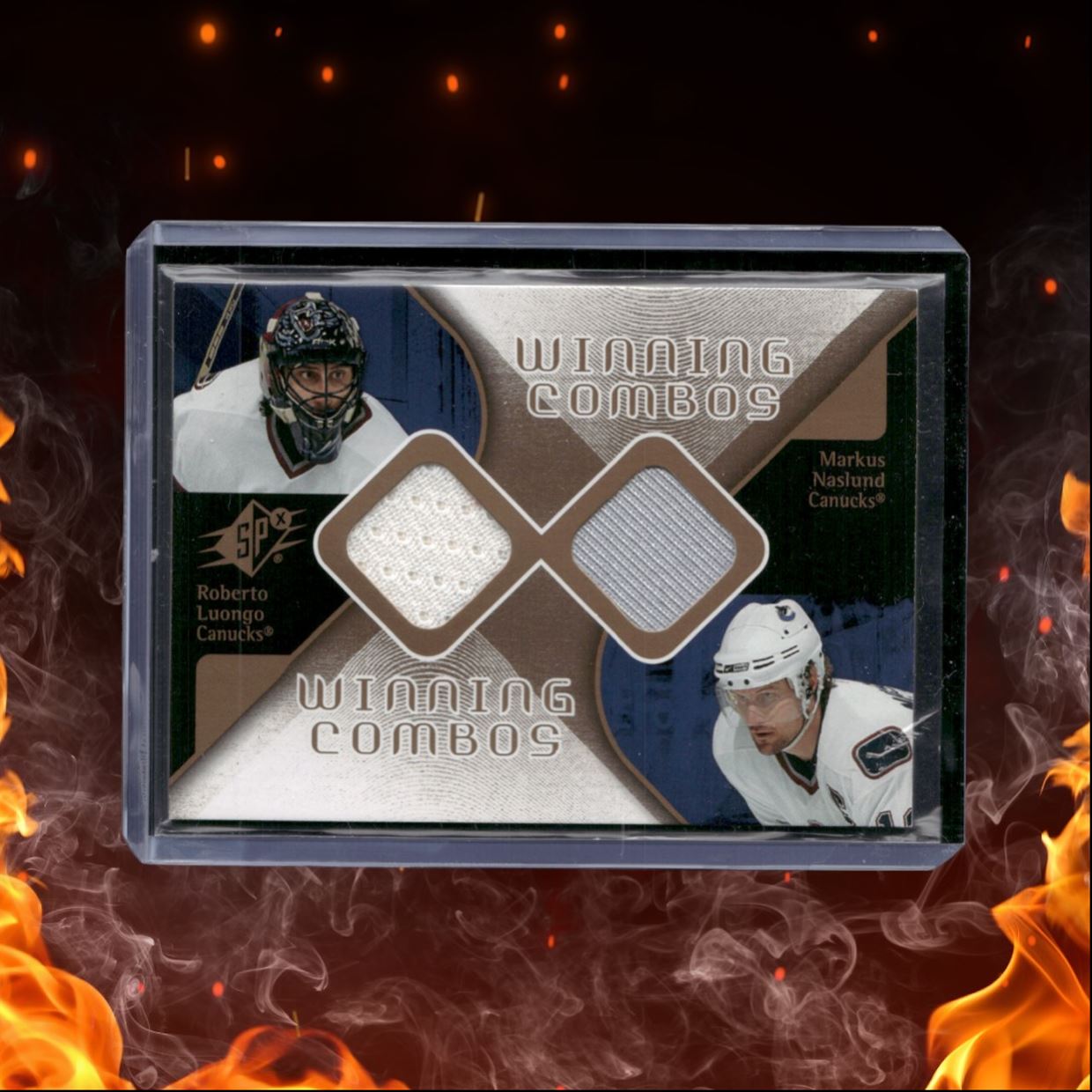 2007-08 Upper Deck SPx Markus Naslund / Roberto Luongo Winning Combos Dual