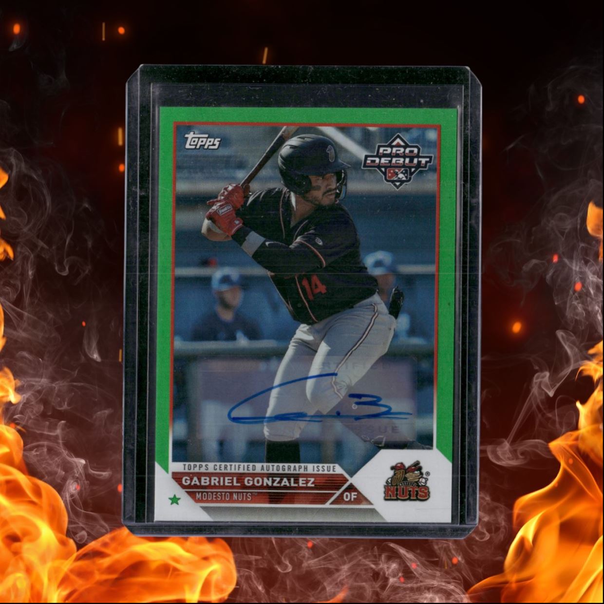 2023 Topps Pro Debut Gabriel Gonzalez Prospect Green Auto 22/99 #PD-175