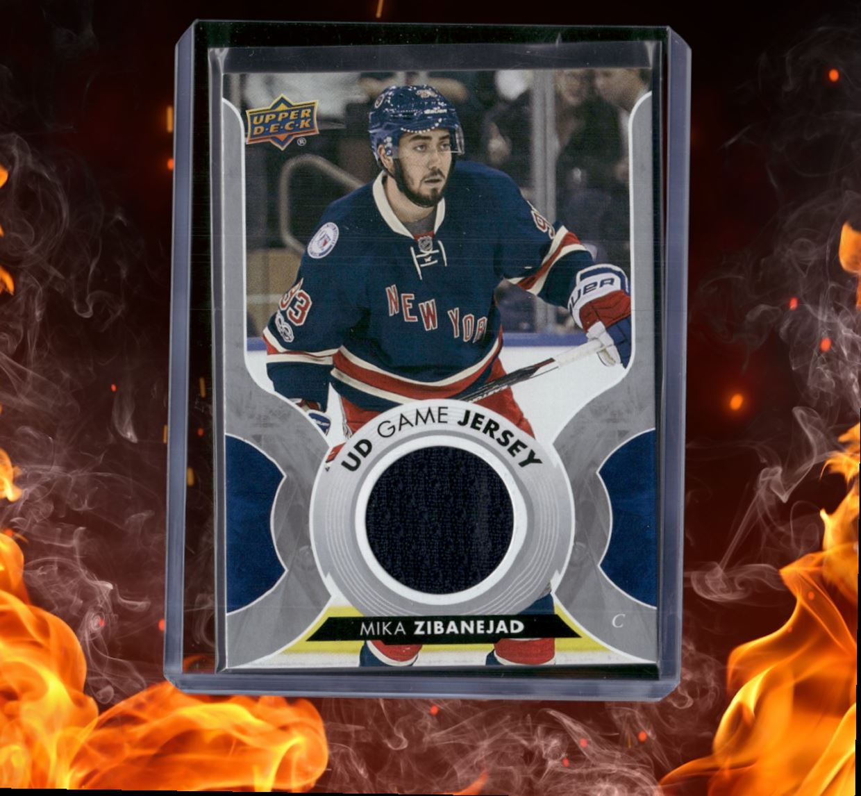 2017-18 Upper Deck Mika Zibanejad UD Game Jersey #GJ-ZI