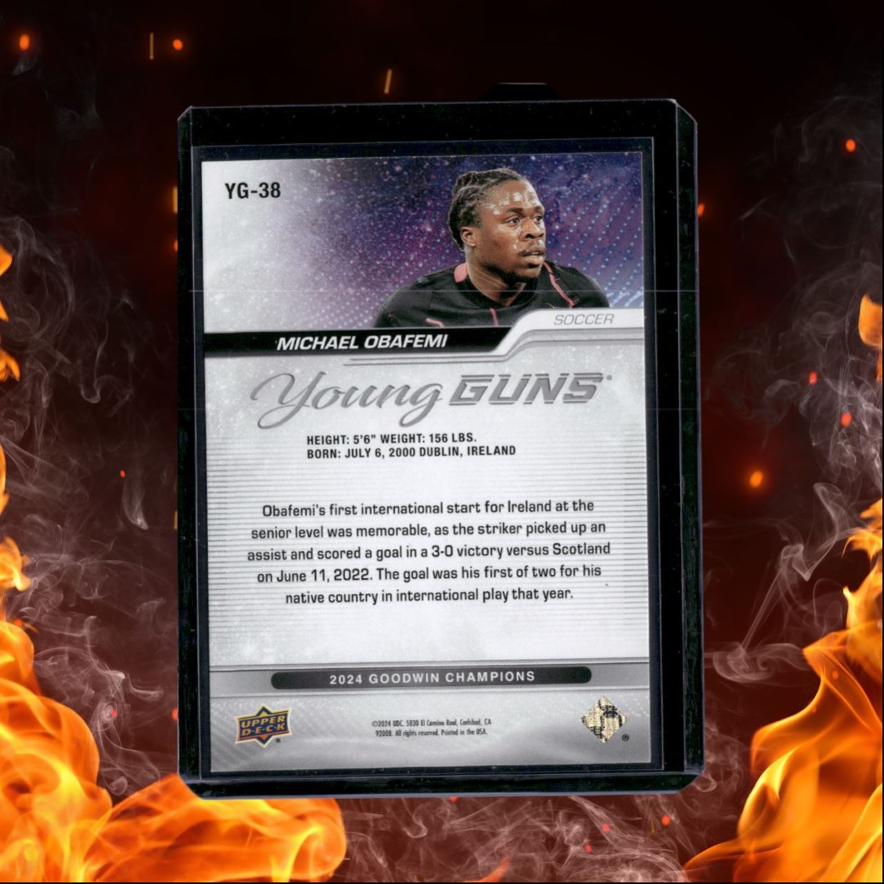 2024 Upper Deck Goodwin Champions Michael Obafemi Young Guns (C) Rookie #YG-38
