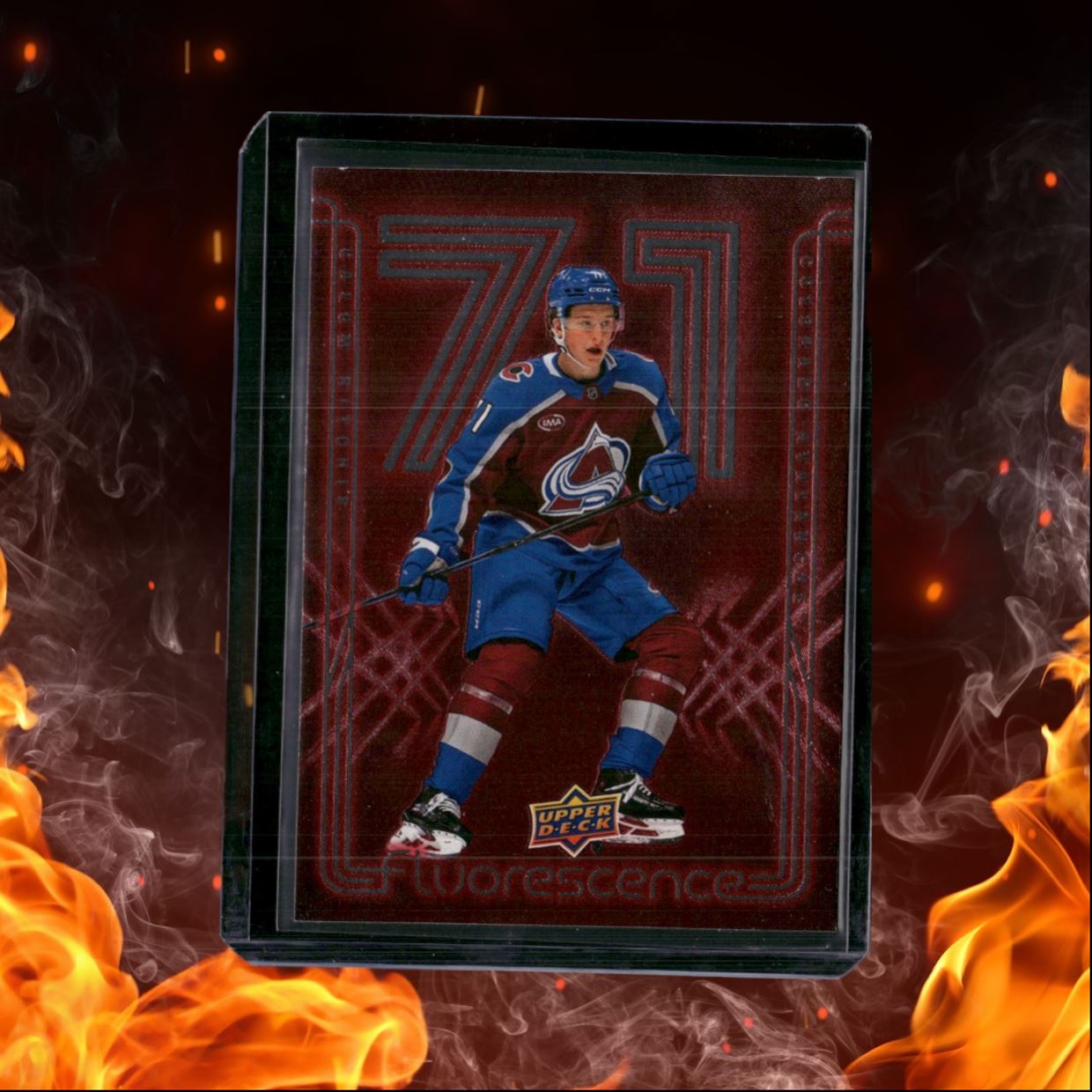 2024-25 Upper Deck Calum Ritchie Flurorescence Red Rookie #F-17