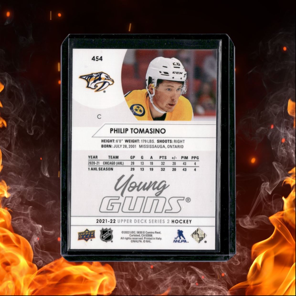 2021-22 Upper Deck Philip Tomasino Young Guns (B) Rookie #454