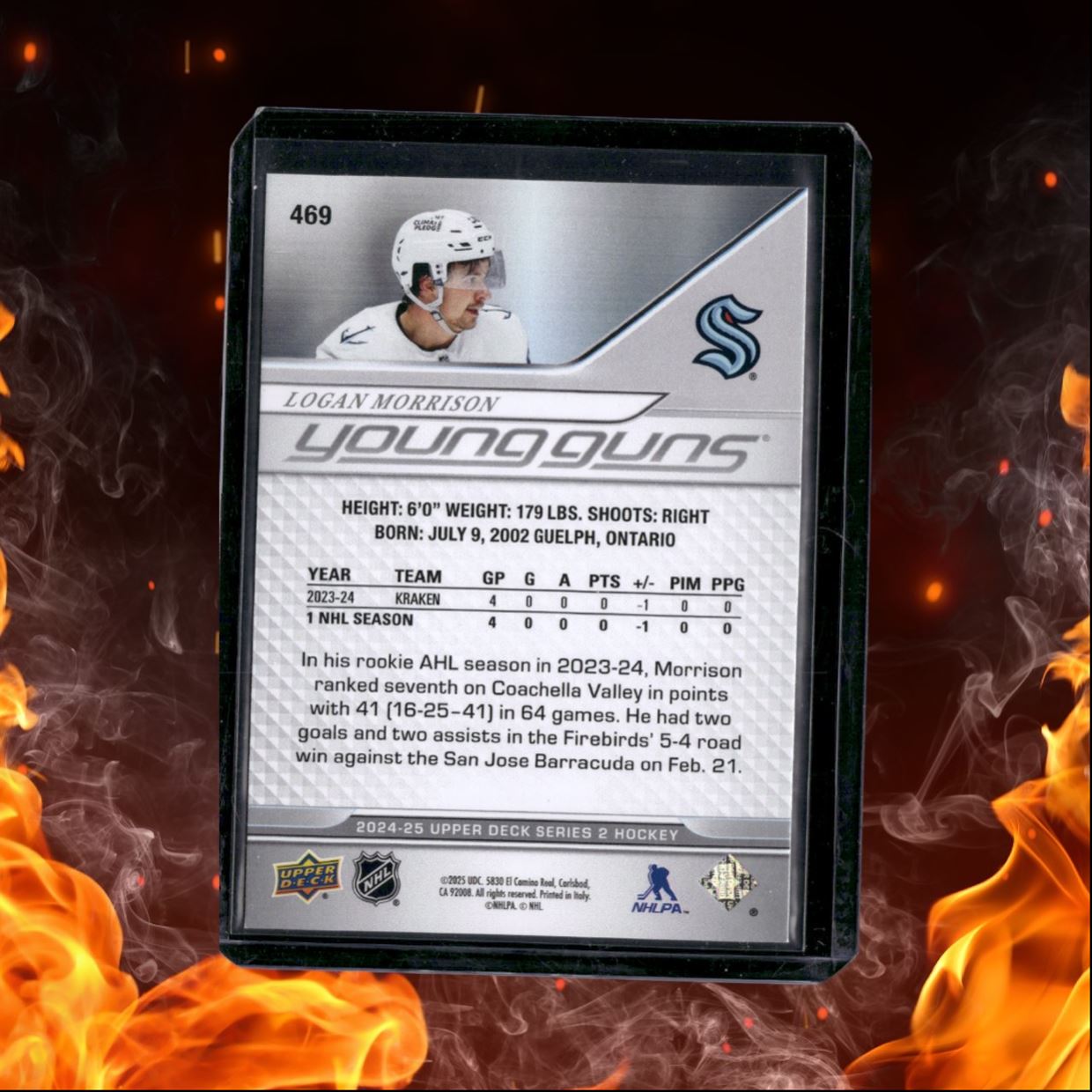 2024-25 Upper Deck Logan Morrison Young Guns Rookie #469