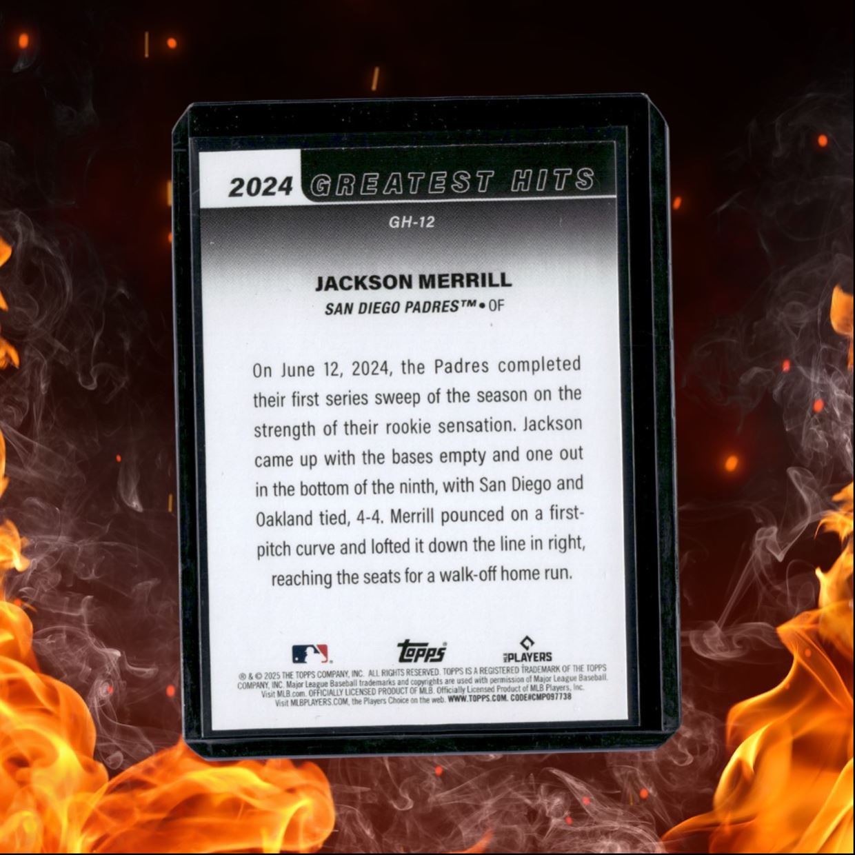 2025 Topps Jackson Merrill 2024's Greatest Hits #GH-12