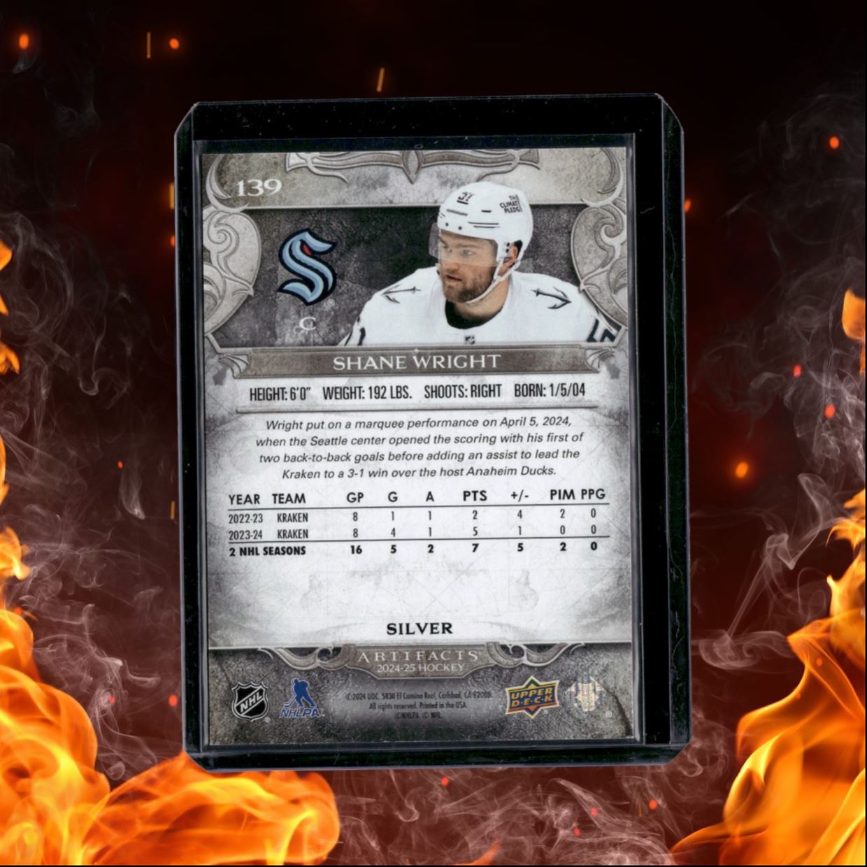 2024-25 Upper Deck Artifacts Shane Wright Silver 353/699 #139