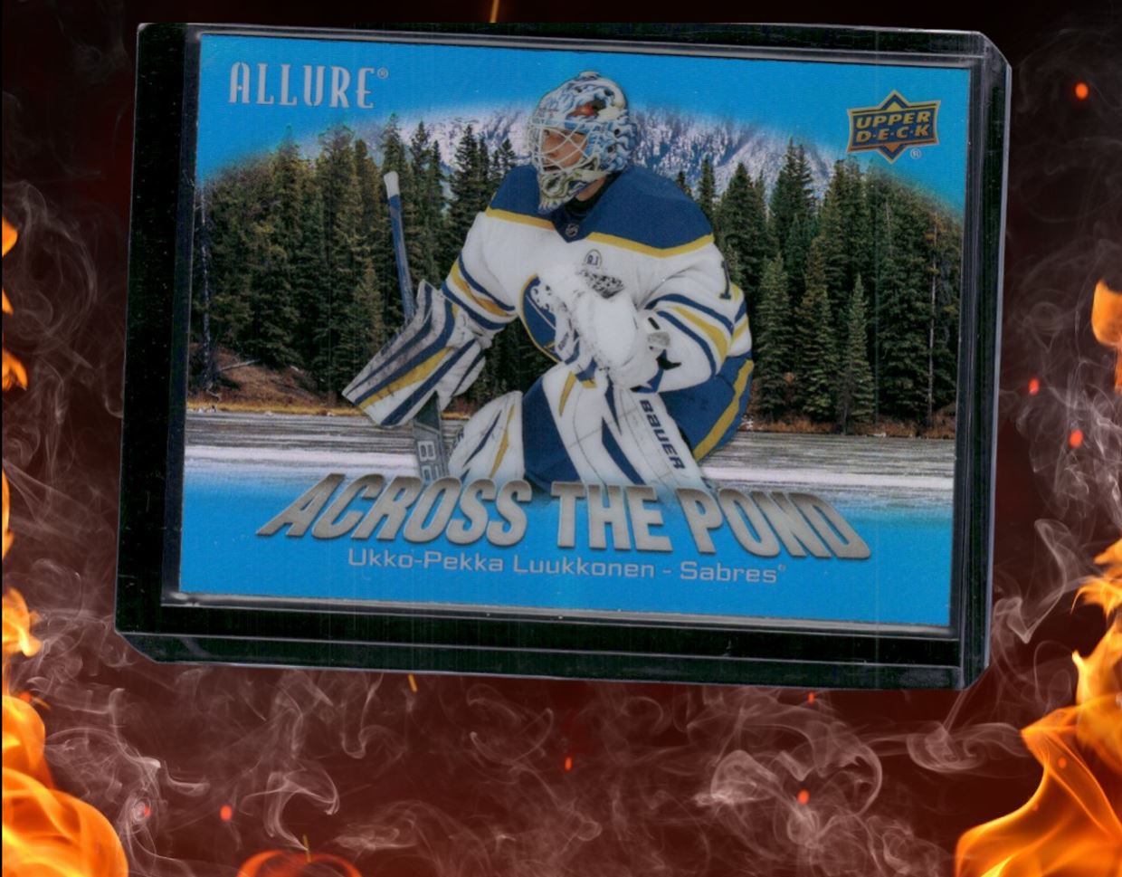 2024-25 Upper Deck Allure Ukko-Pekka Luukkonen Across the Pond Blue #ATP-7