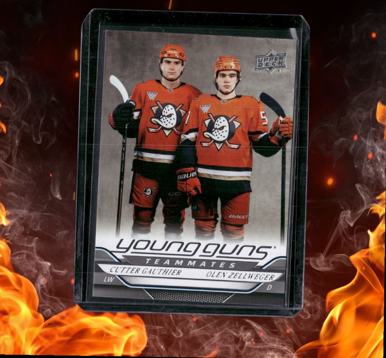 2024-25 Upper Deck Olen Zellweger / Cutter Gauthier Young Guns Teammates (B)