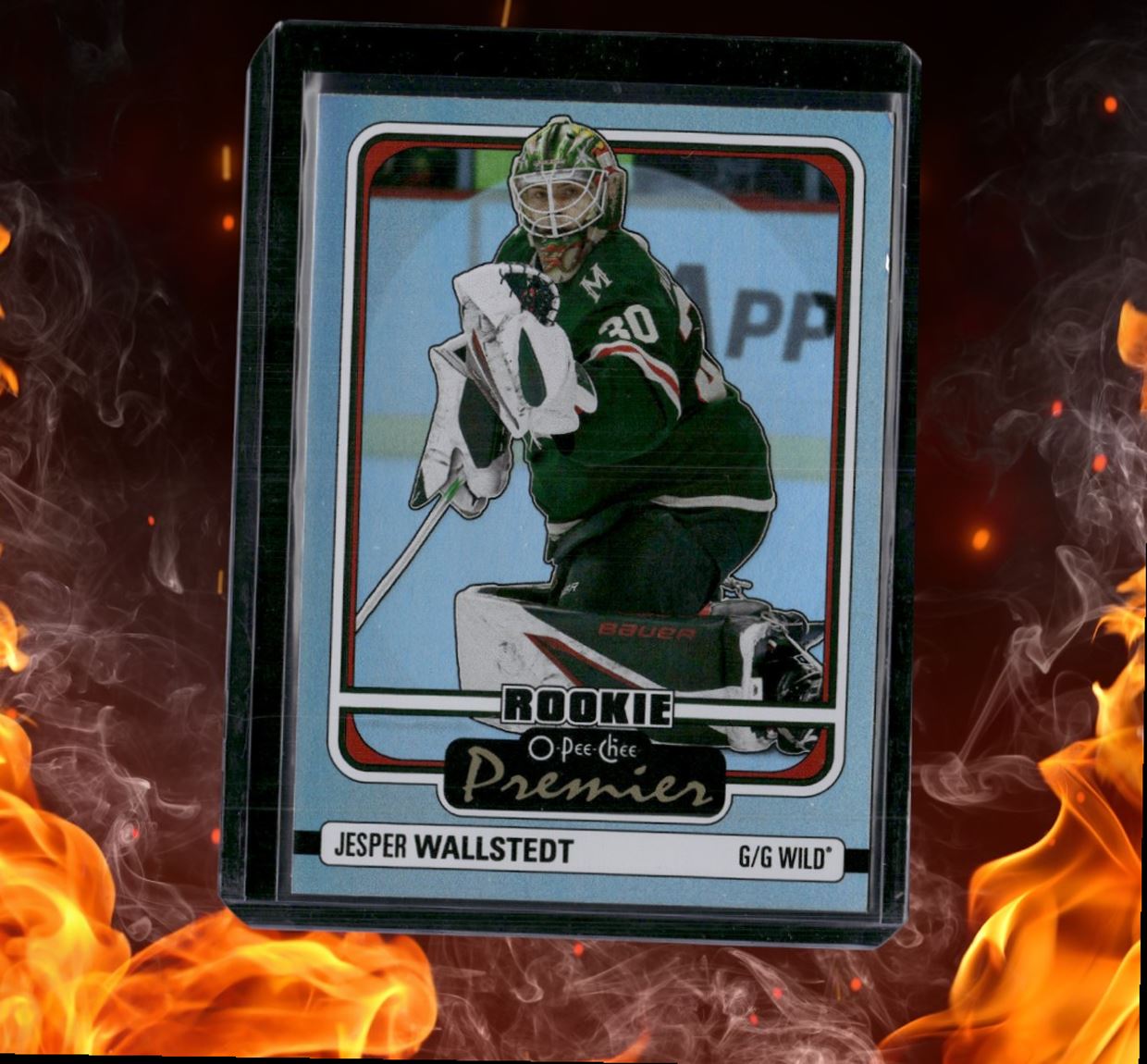 2024-25 O-Pee-Chee Jesper Wallstedt Premier Rookie #P-81