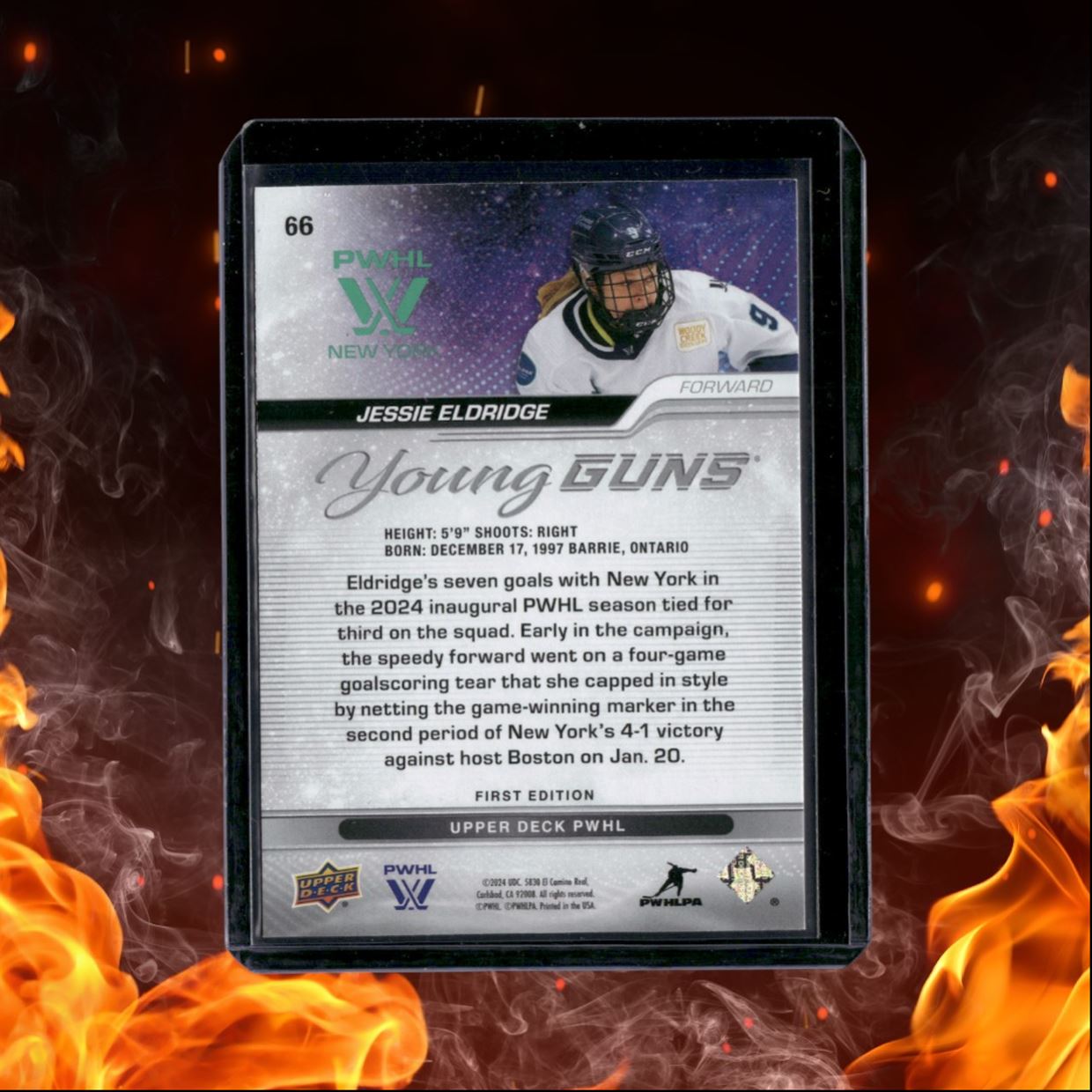 2024-25 Upper Deck PWHL Jessie Eldridge Young Guns Rookie #66